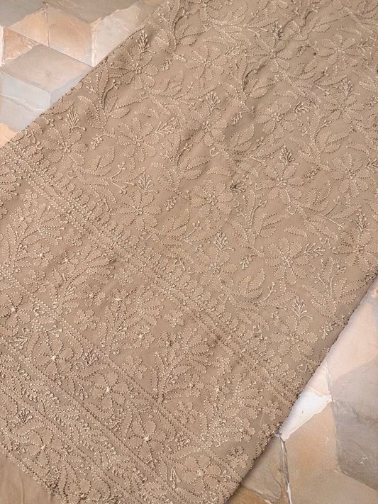 Chiffon Resham Chikankari Shirts