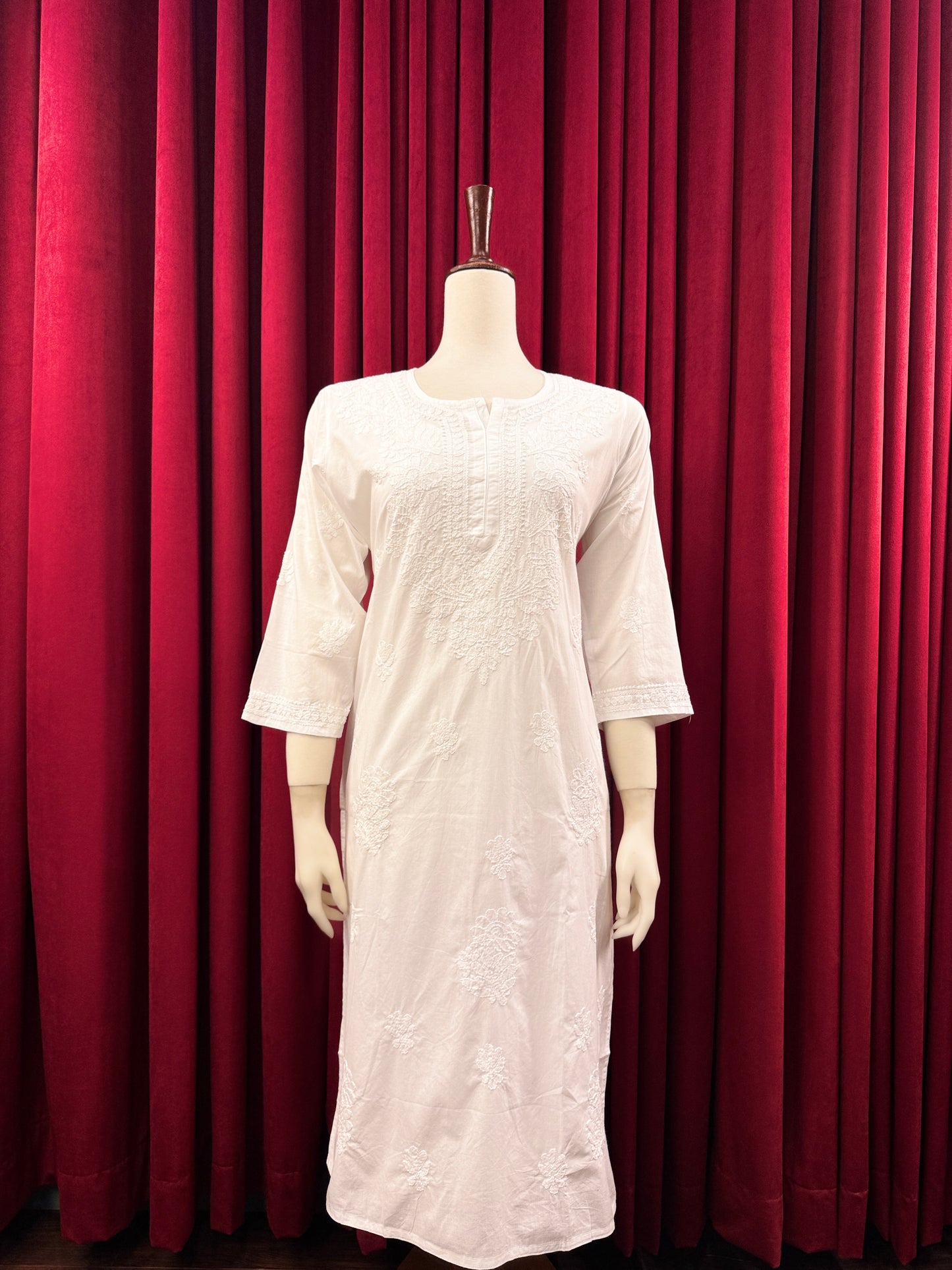 Soft Cotton Chikankari Kurta