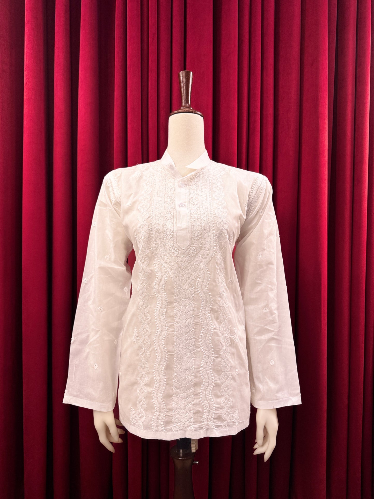 Cotton Short Kurta- Front Panel
