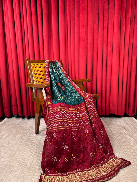 Raja Shahee Gajji Bandhej Dupatta