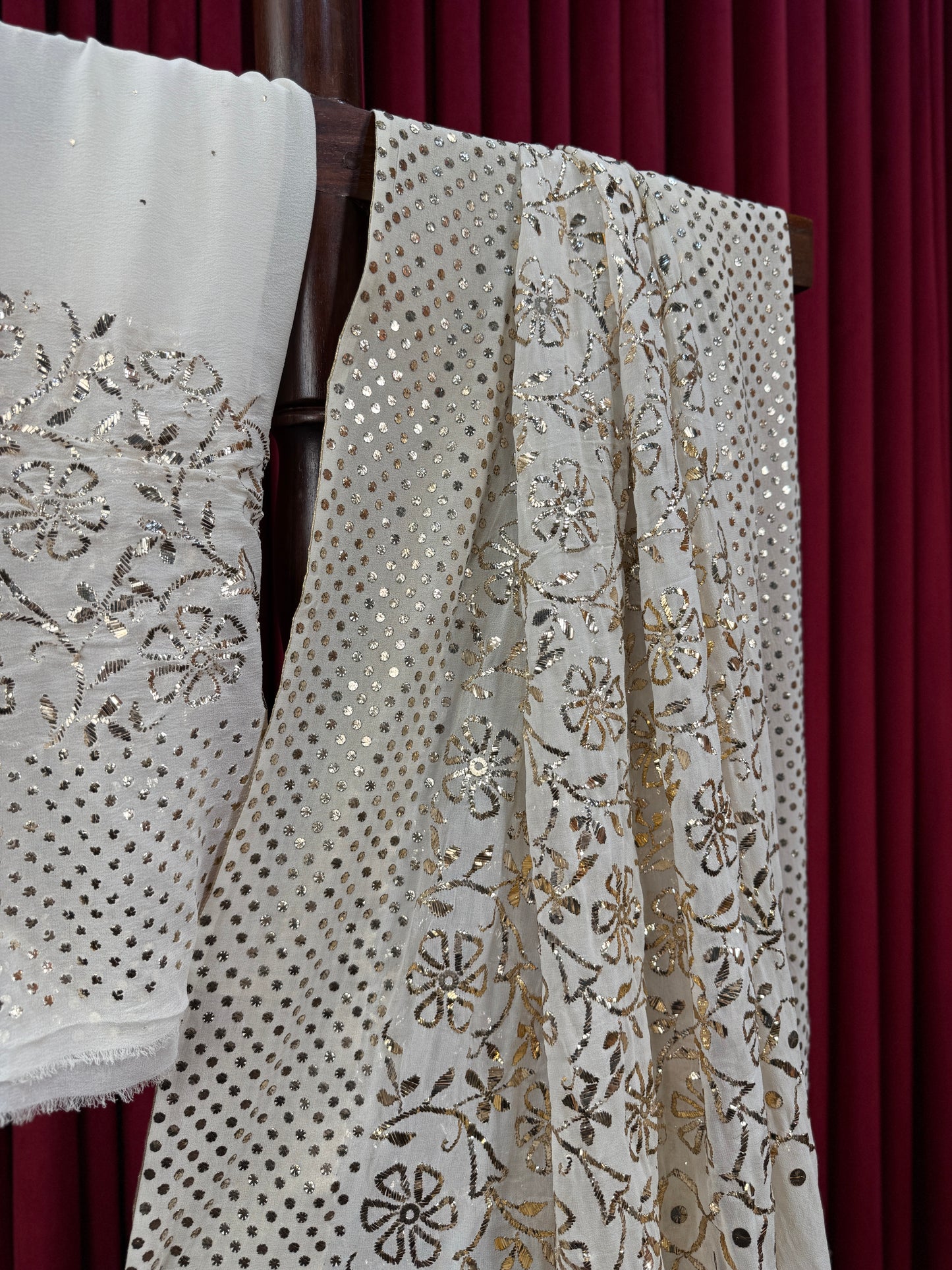 Chiffon Heavy Mukesh Jaal Saree