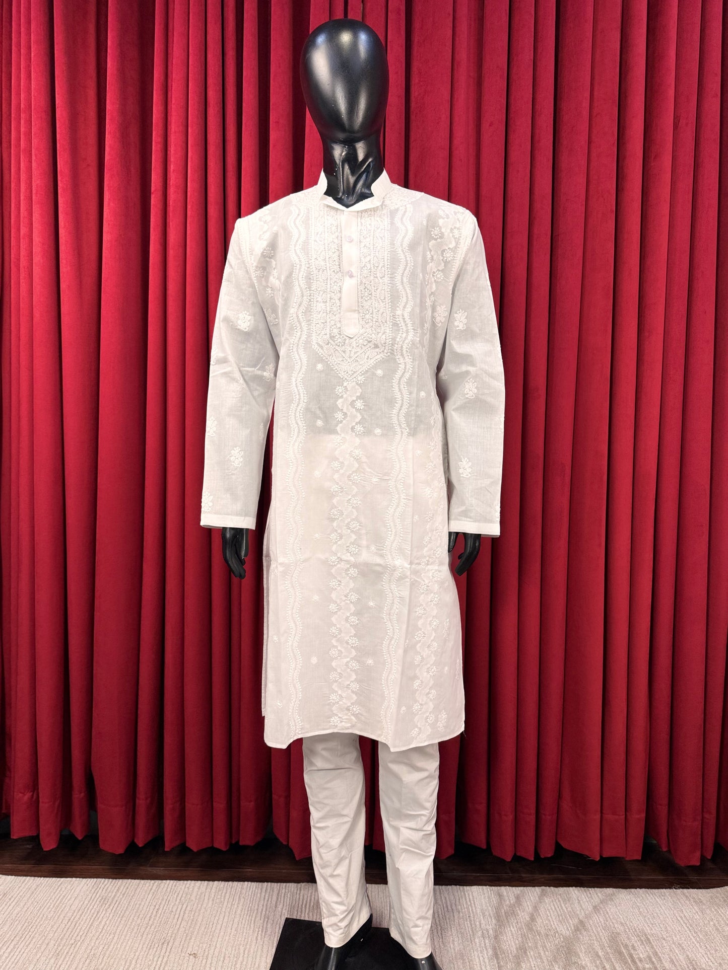 Men Chikankari Kurta