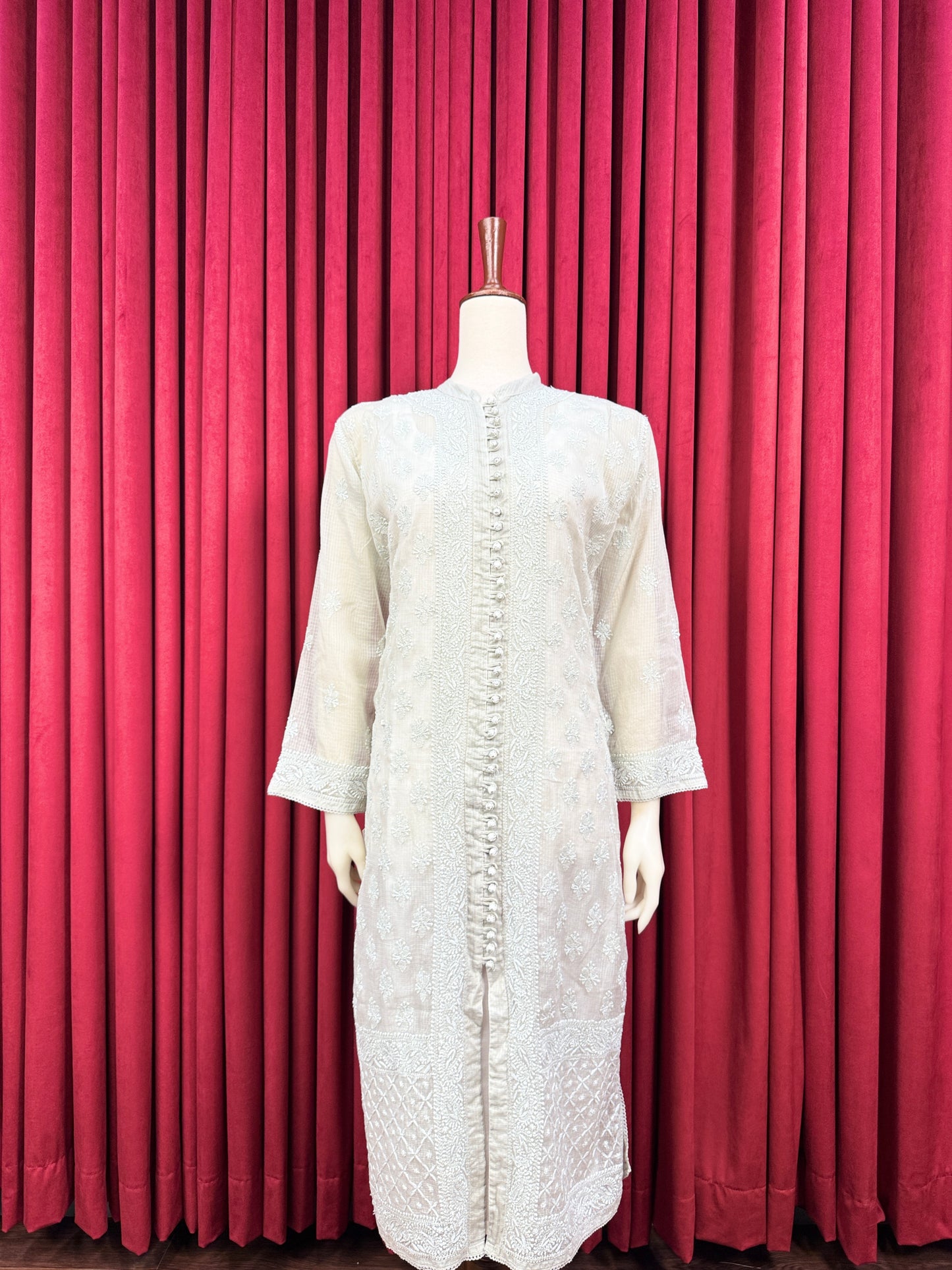 Soft Net Chikankari Kurta