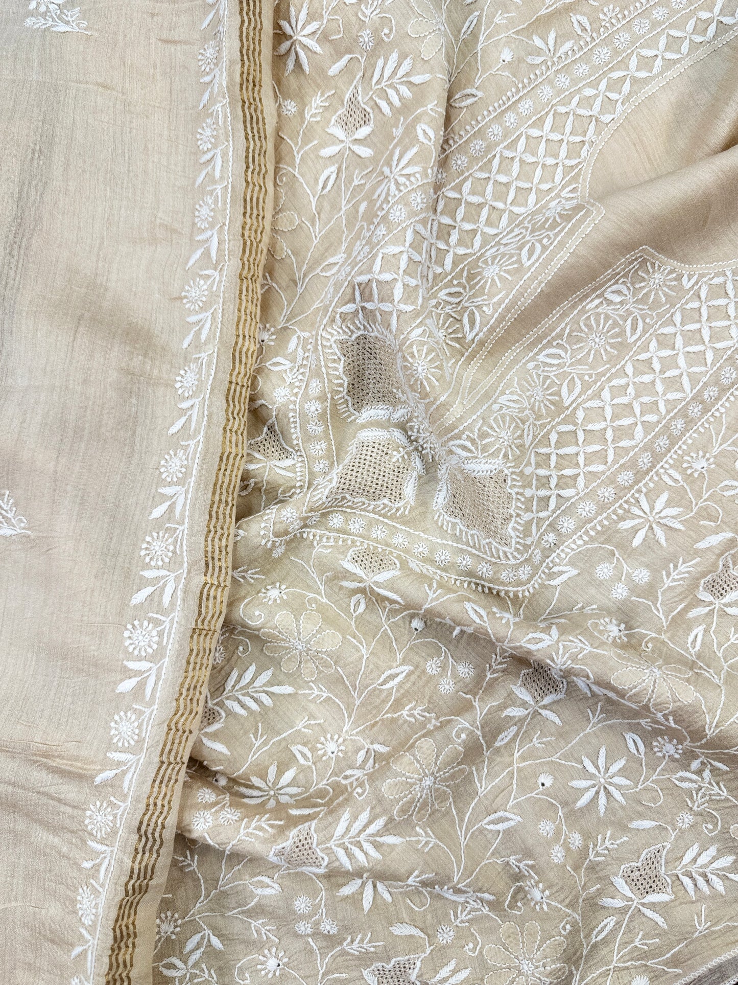 Khadi Silk Semi Stitched Shirt & Dupatta