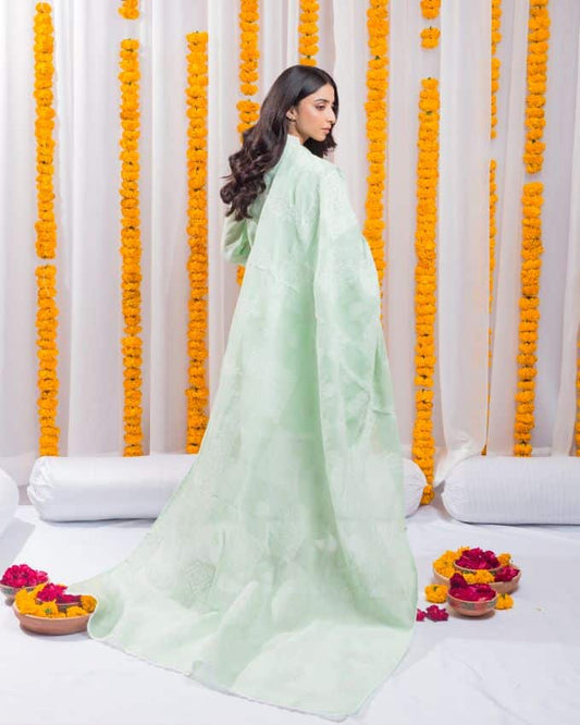 Diva's Cotton Chikankari Three Piece (unstitched)