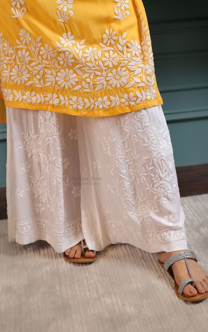 Soft Lawn Chikankari Plazo