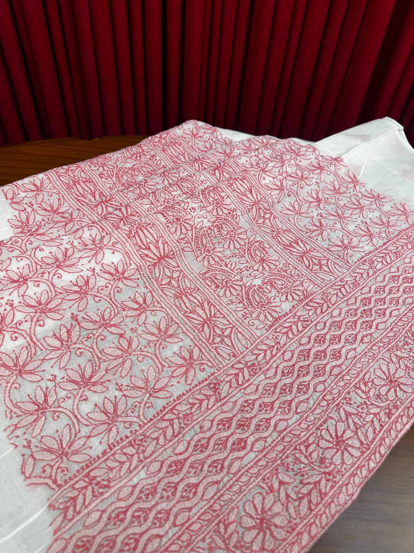 Cotton Chikankari Unstitched Shirt