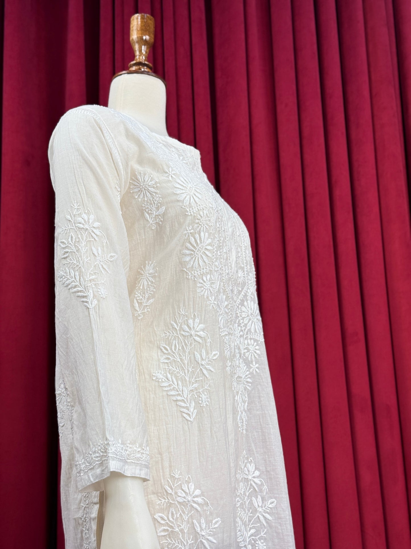 Sundury Silk Chikankari Kurta