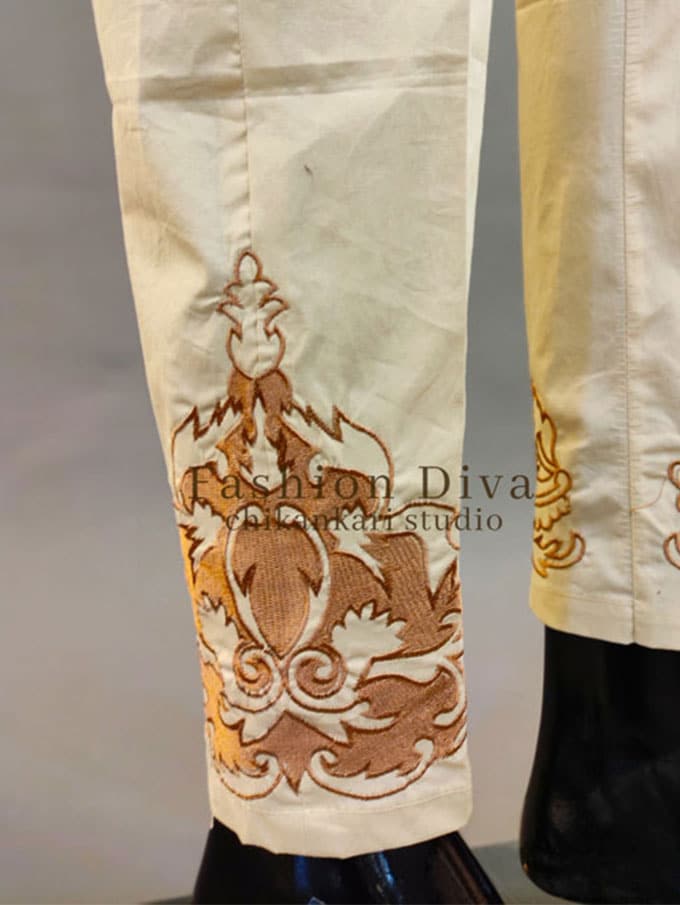 Embroided Pants