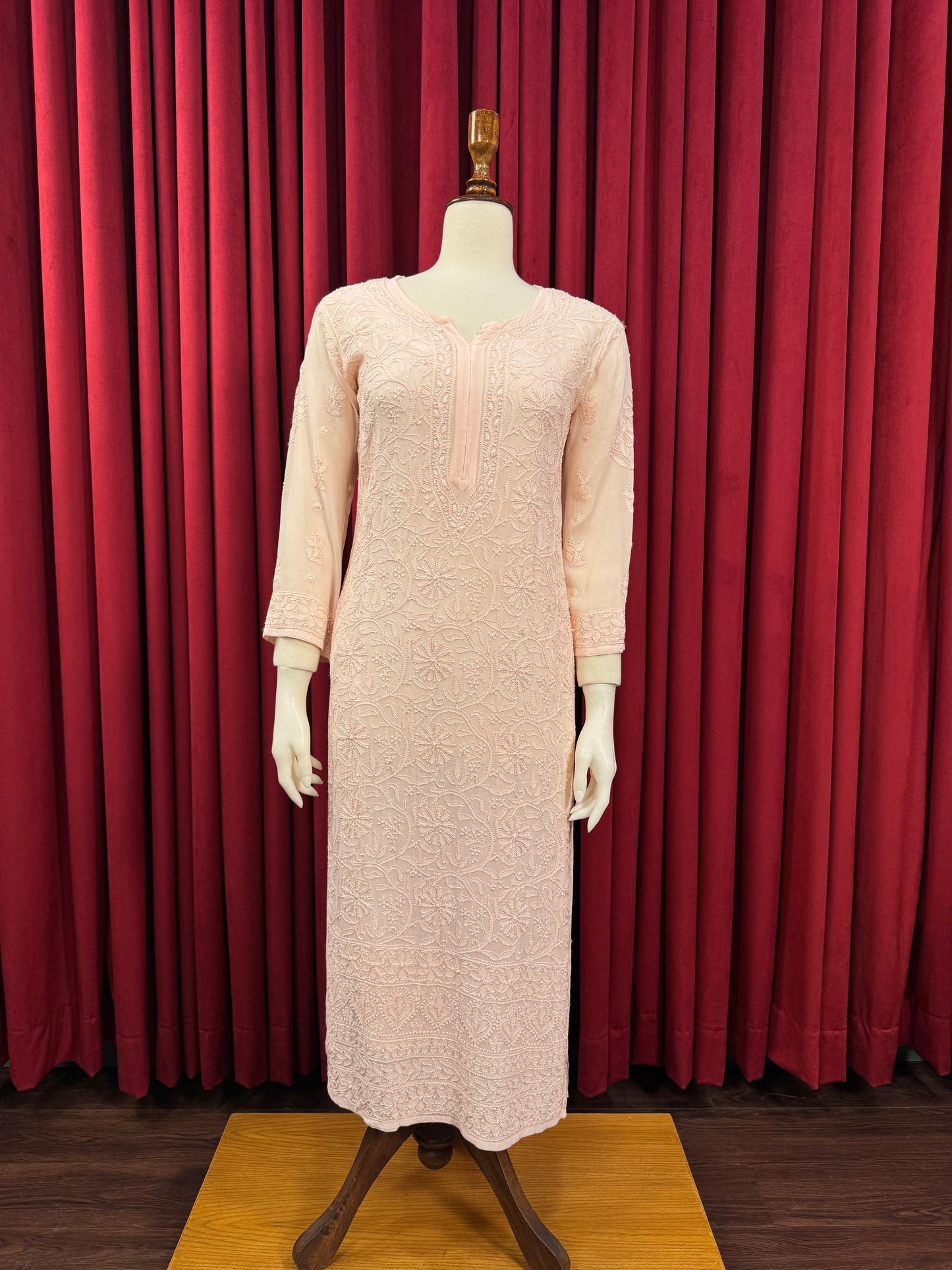 Chiffon Resham Chikankari Kurta