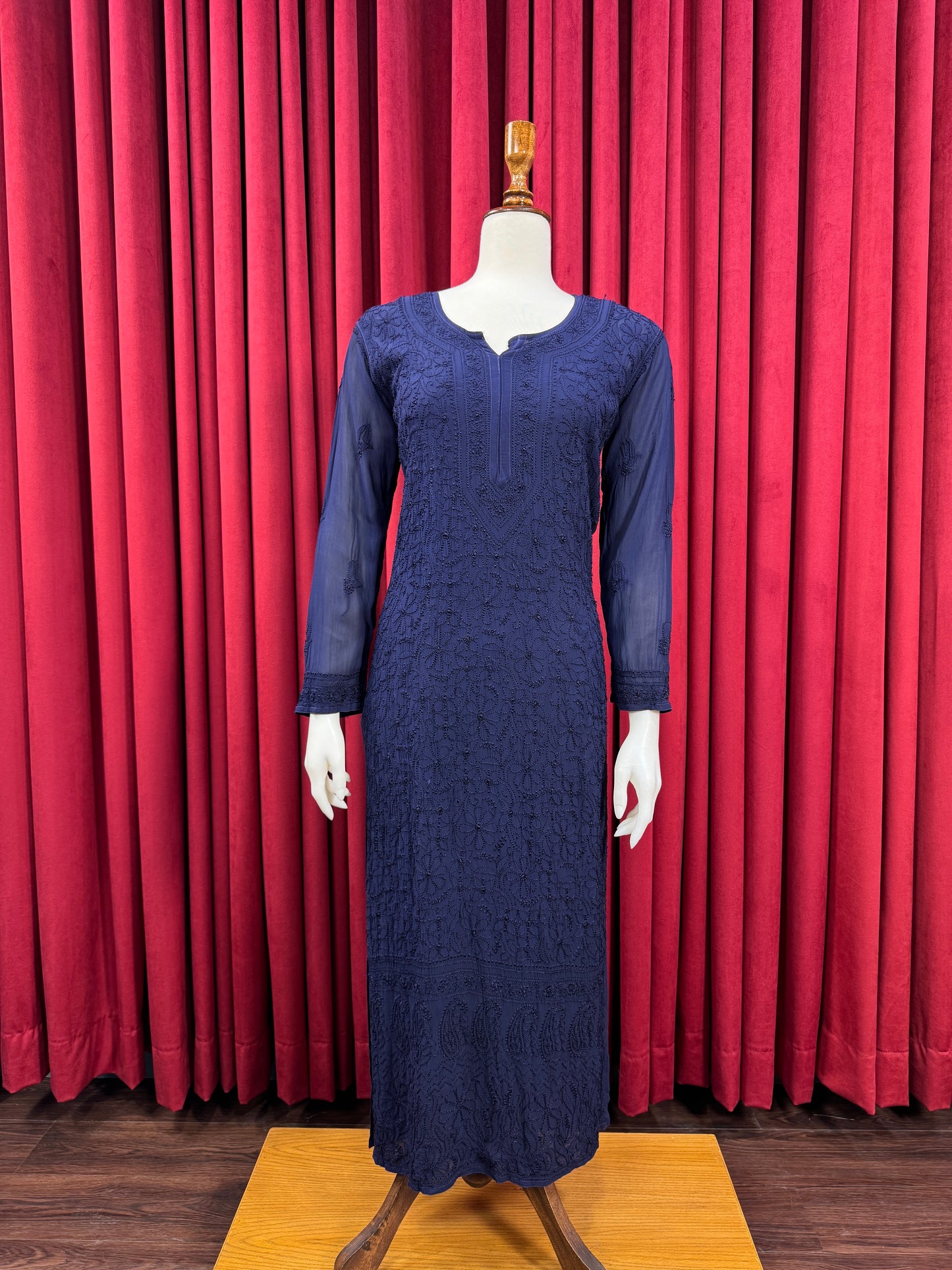 Chiffon Resham Chikankari Kurta