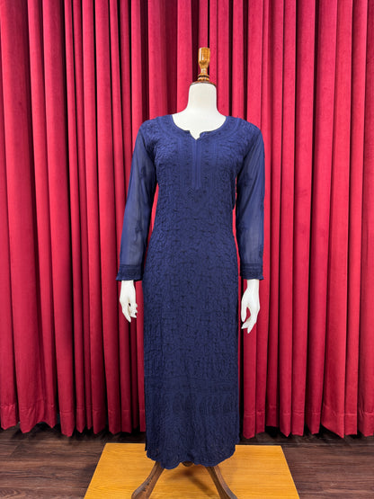 Chiffon Resham Chikankari Kurta