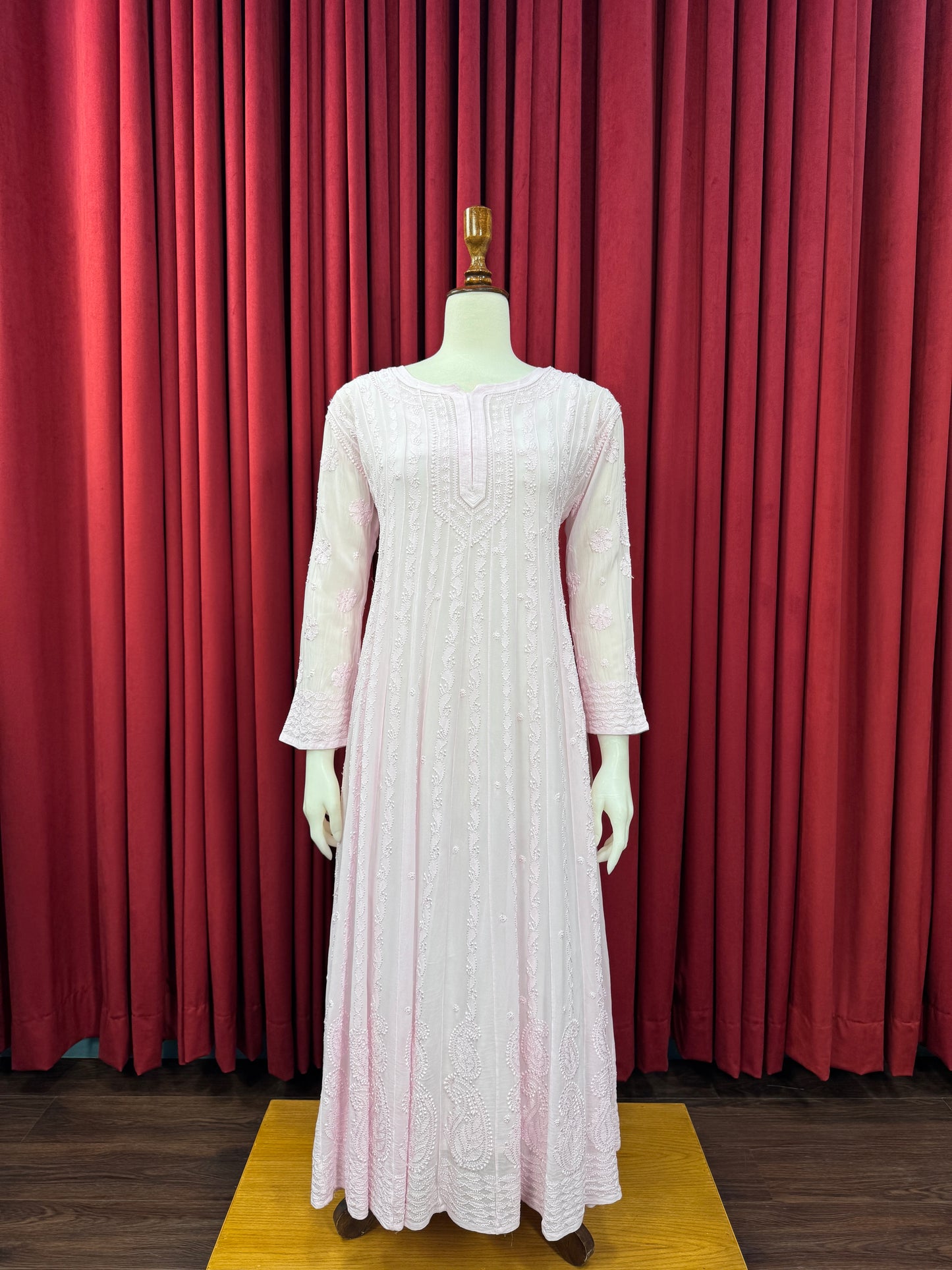 Chiffon Resham Chikankari Anarkali (Formal)