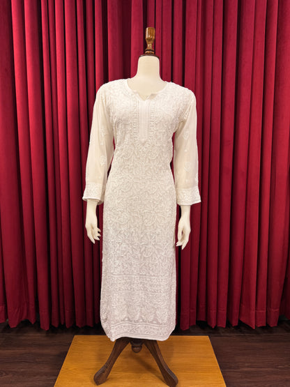 Chiffon Resham Chikankari Kurta