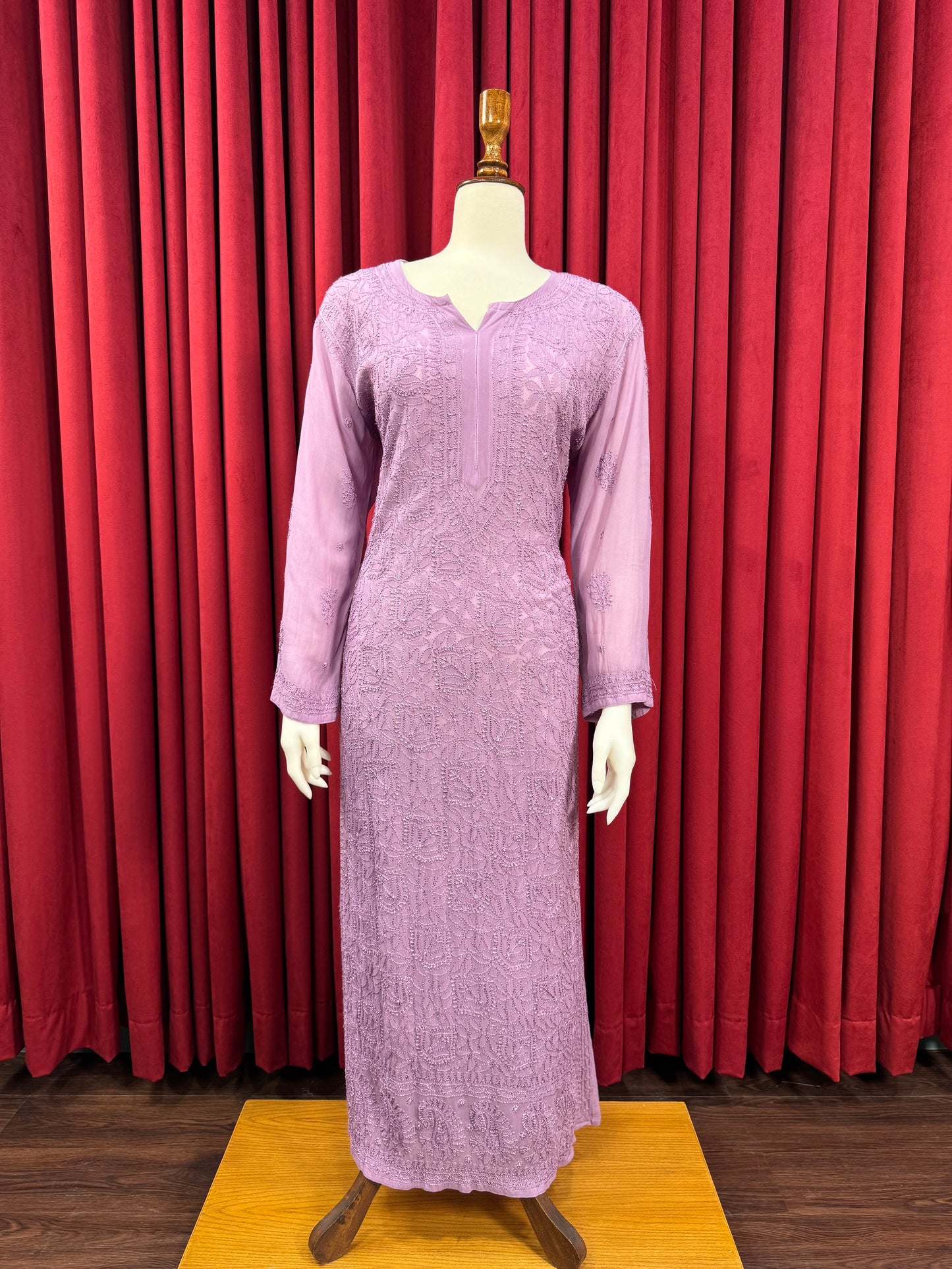 Chiffon Resham Chikankari Kurta