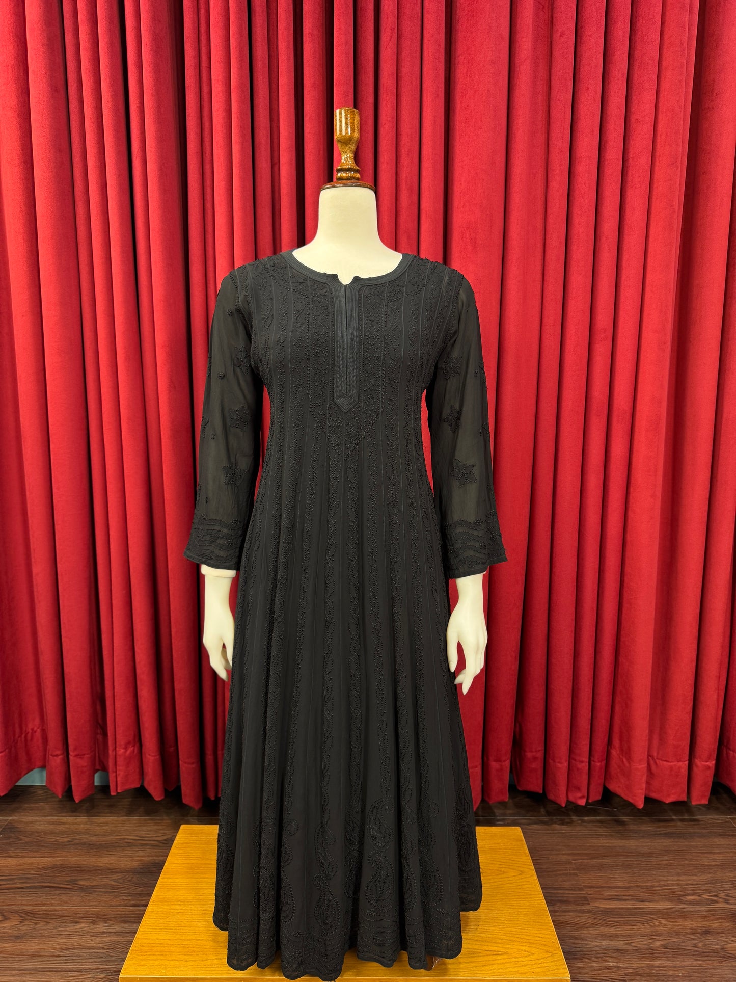 Chiffon Resham Chikankari Anarkali (Formal)