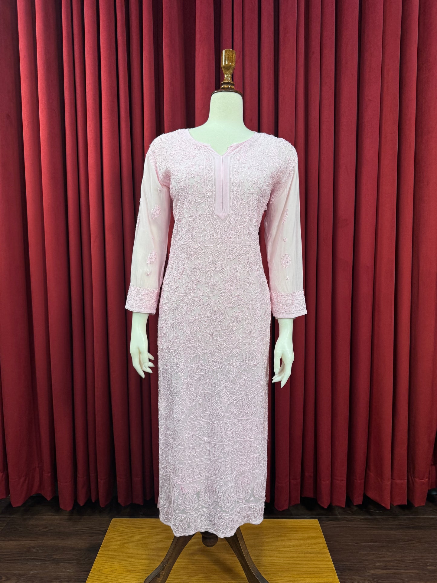 Chiffon Resham Chikankari Kurta