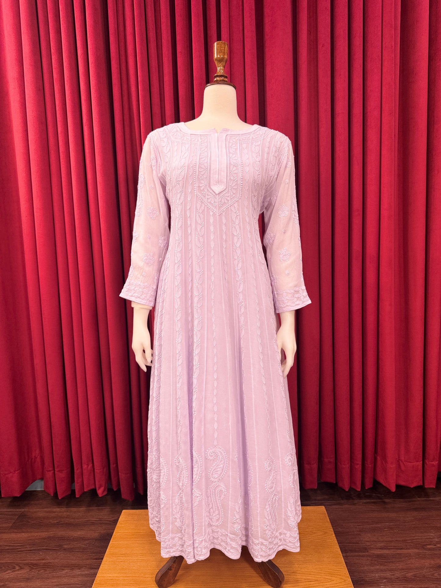 Chiffon Resham Chikankari Anarkali (Formal)