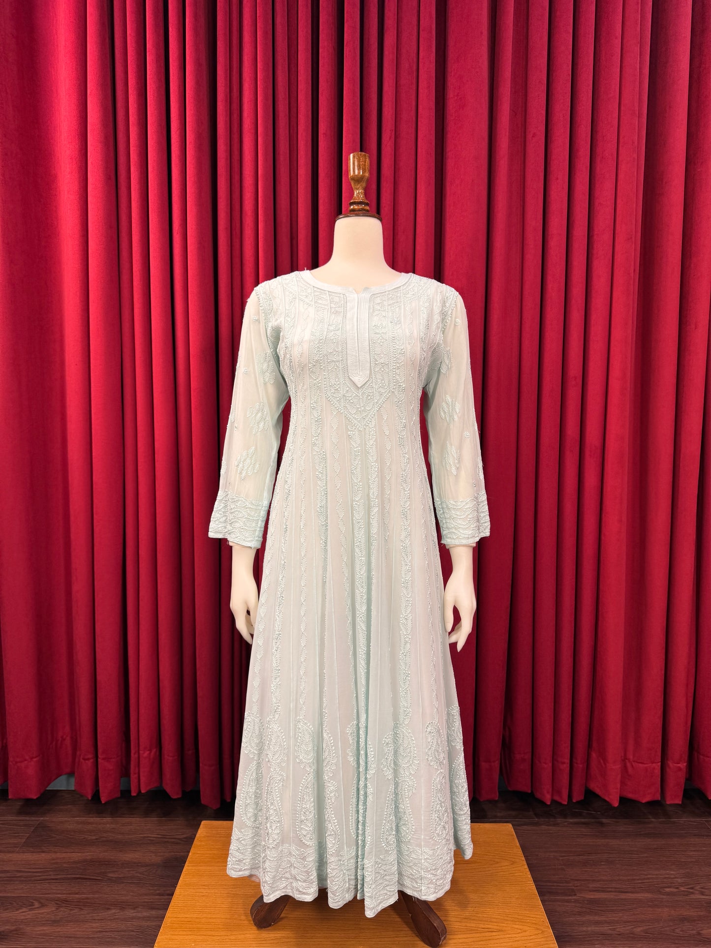 Chiffon Resham Chikankari Anarkali (Formal)