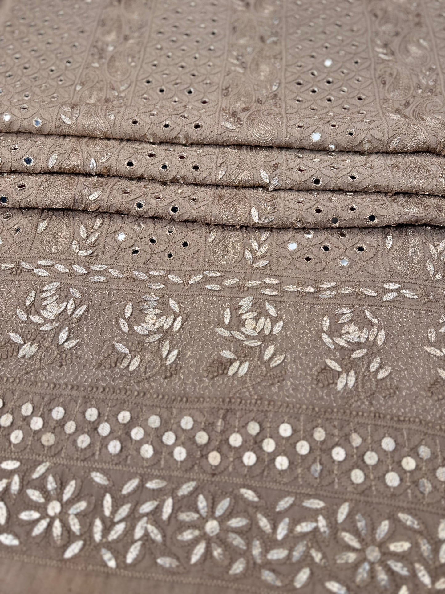 Chiffon Chikankari with Gotta Patti Shirt & Dupatta