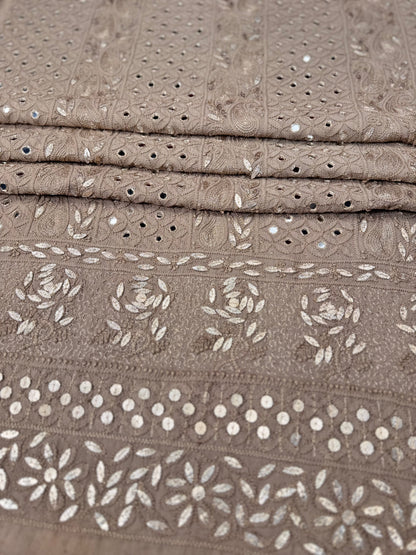 Chiffon Chikankari with Gotta Patti Shirt & Dupatta