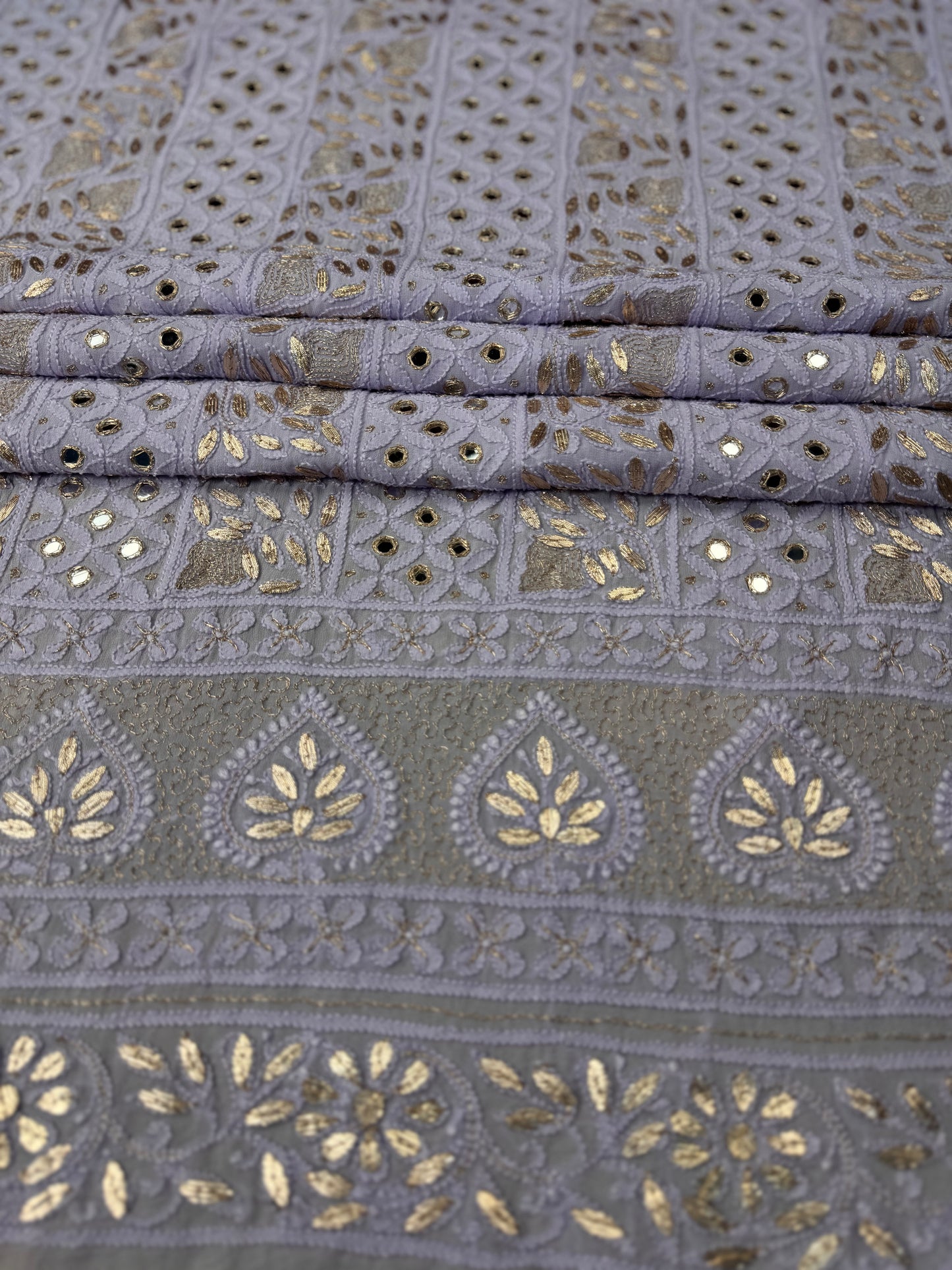 Chiffon Chikankari with Gotta Patti Shirt & Dupatta