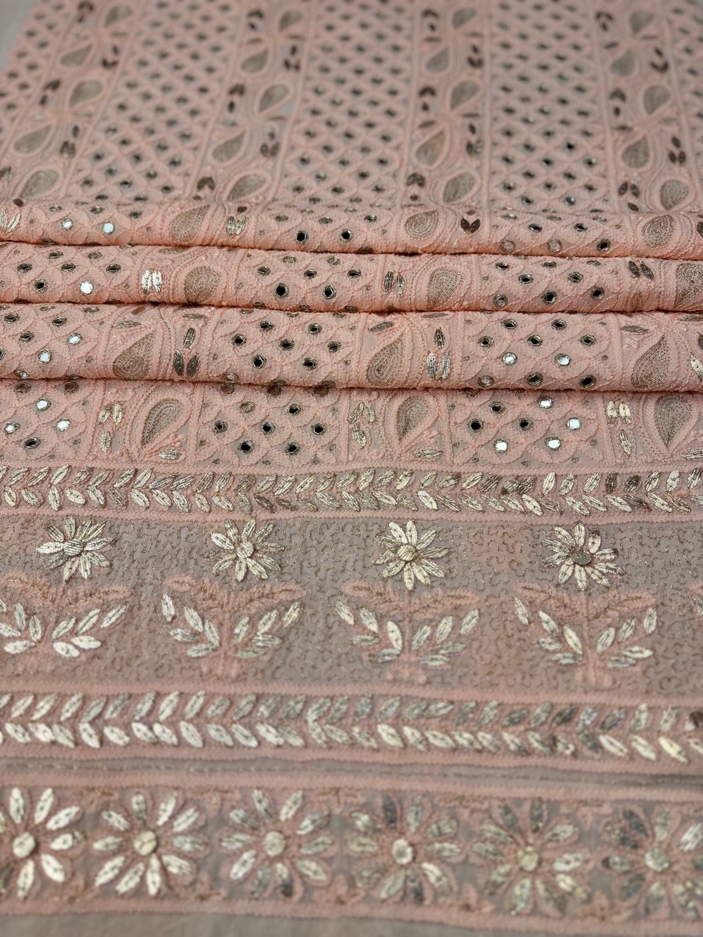 Chiffon Chikankari with Gotta Patti Shirt & Dupatta