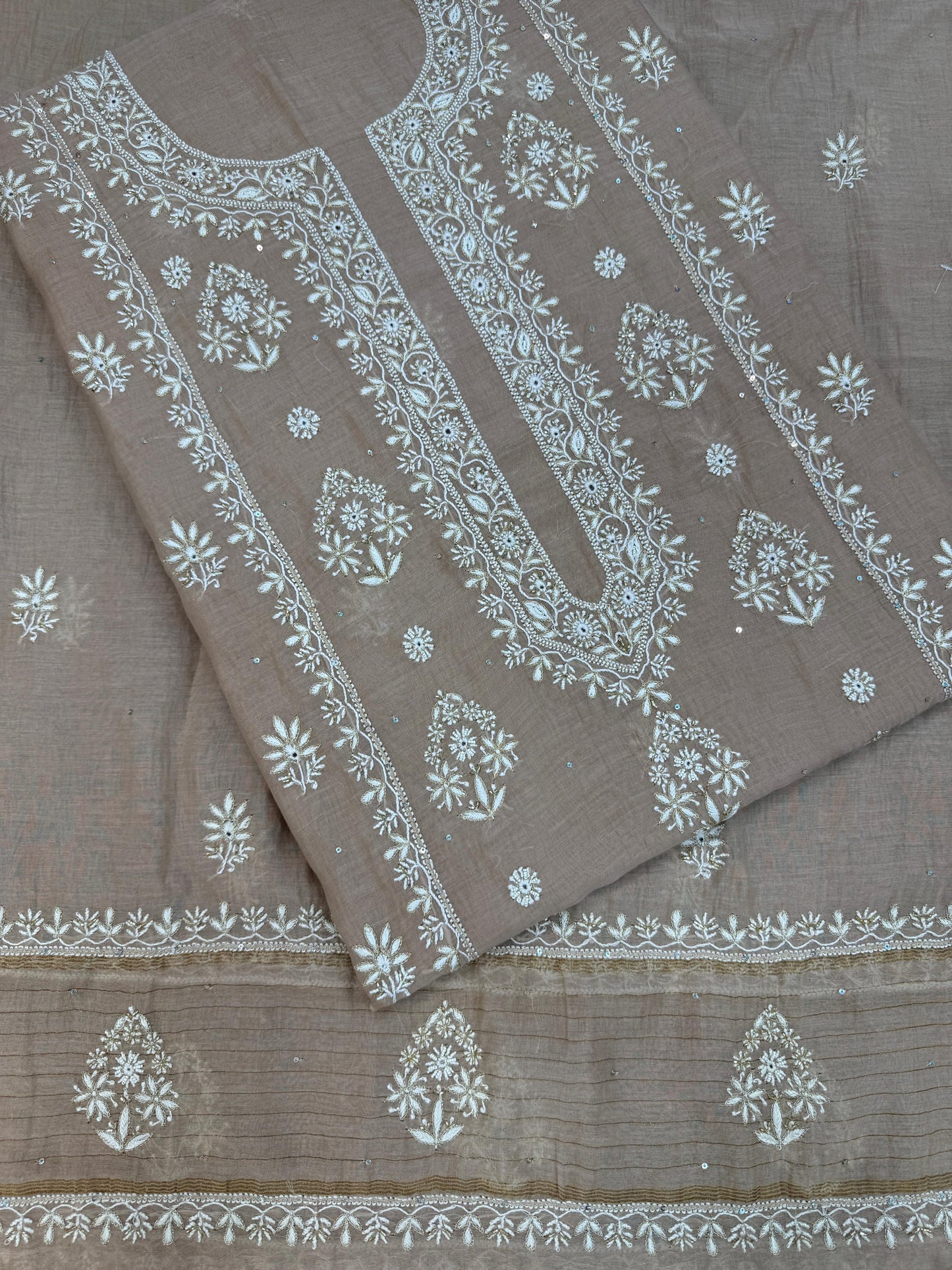 Sundury silk with embellishments