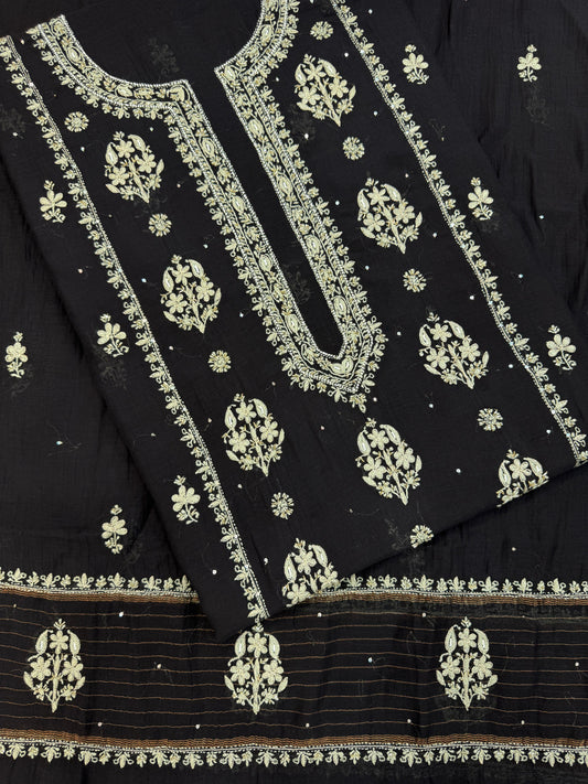 Sundury silk with embellishments