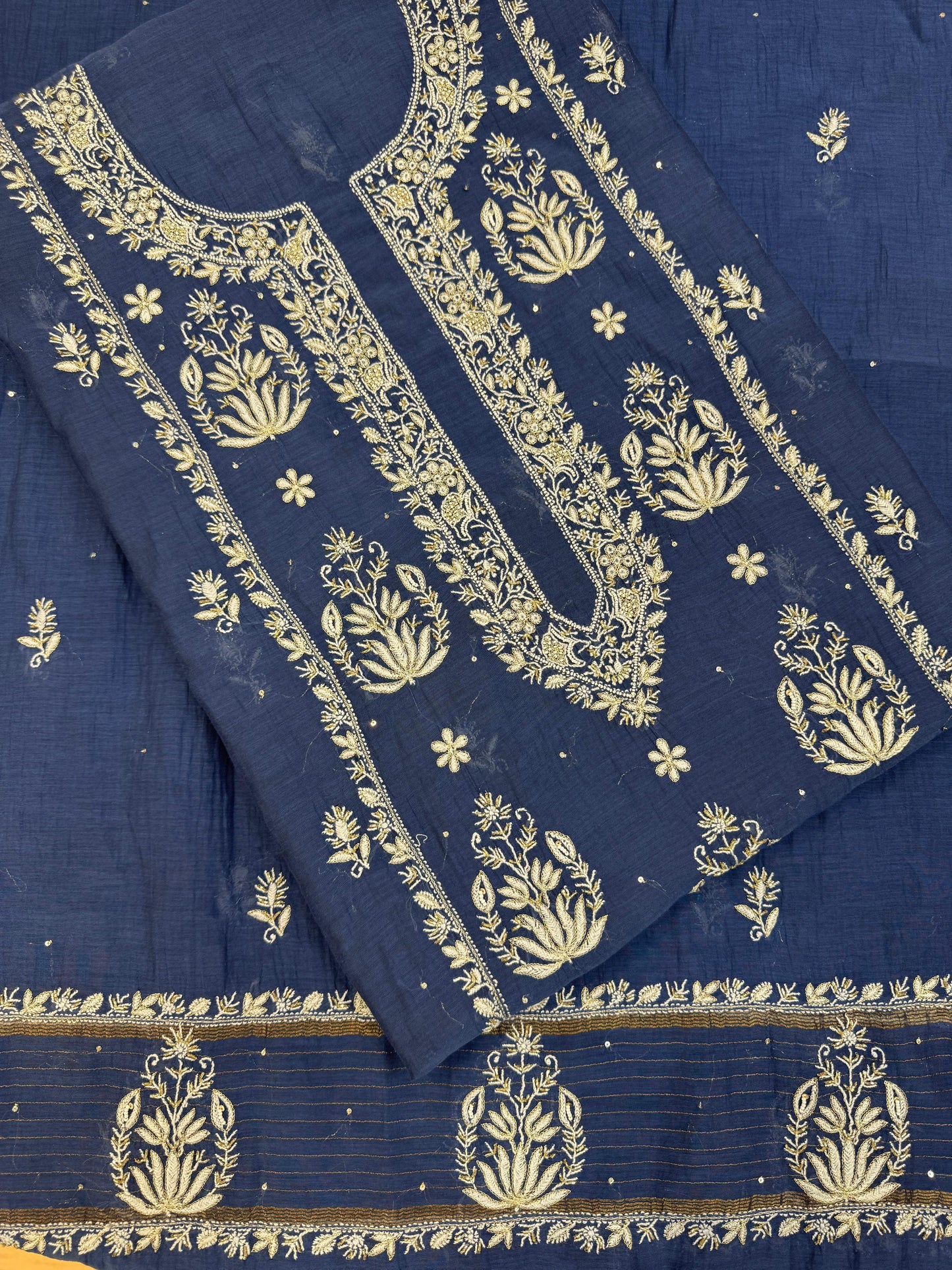 Sundury silk with embellishments