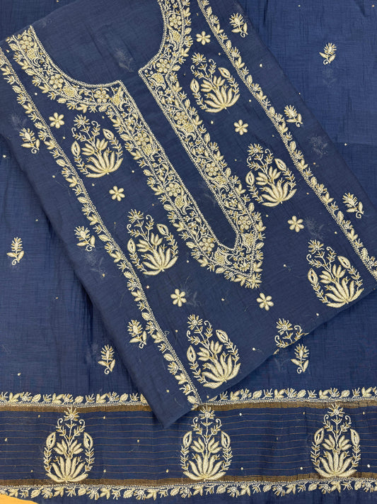 Sundury silk with embellishments
