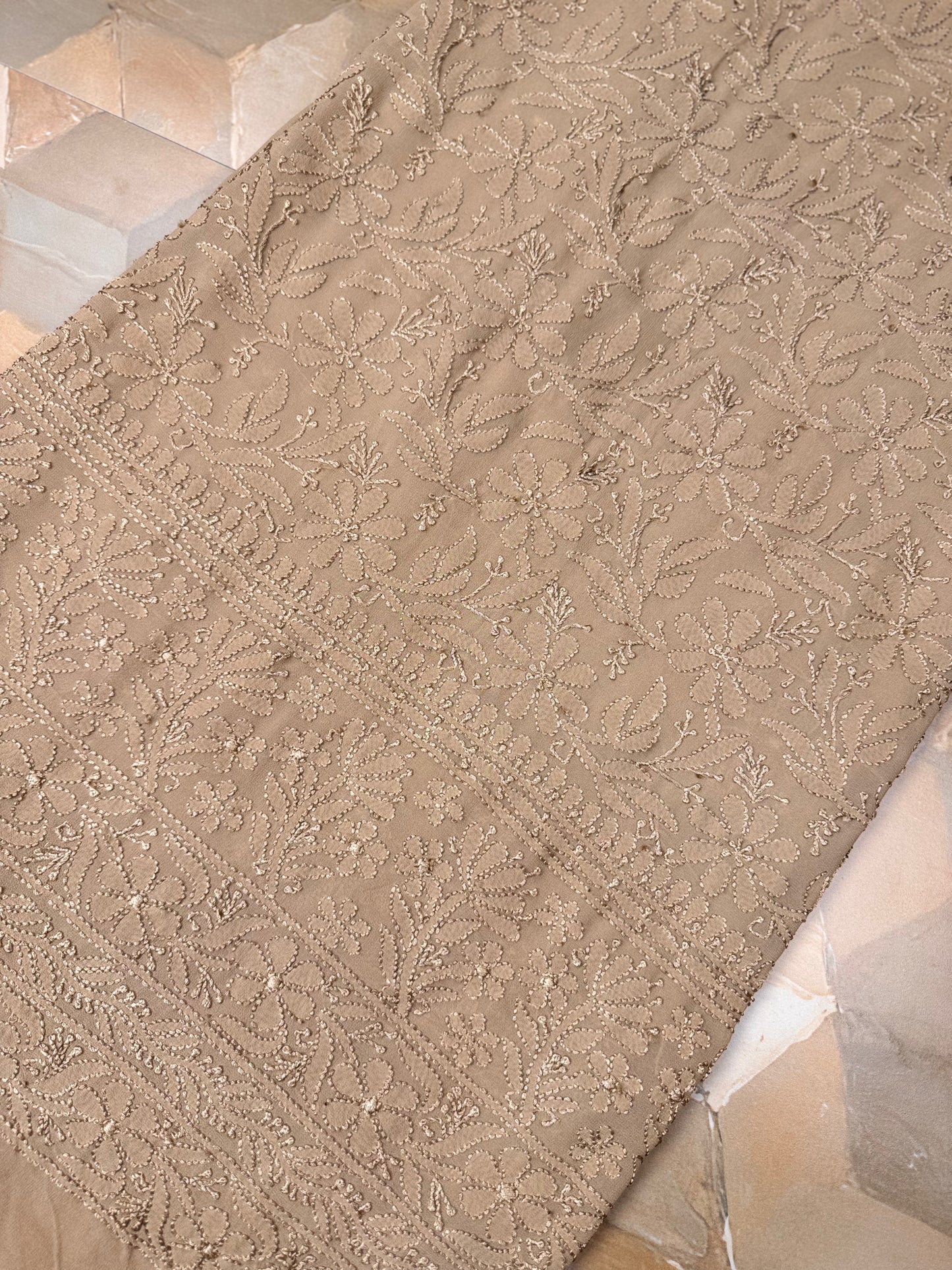 Chiffon Resham Chikankari Shirts