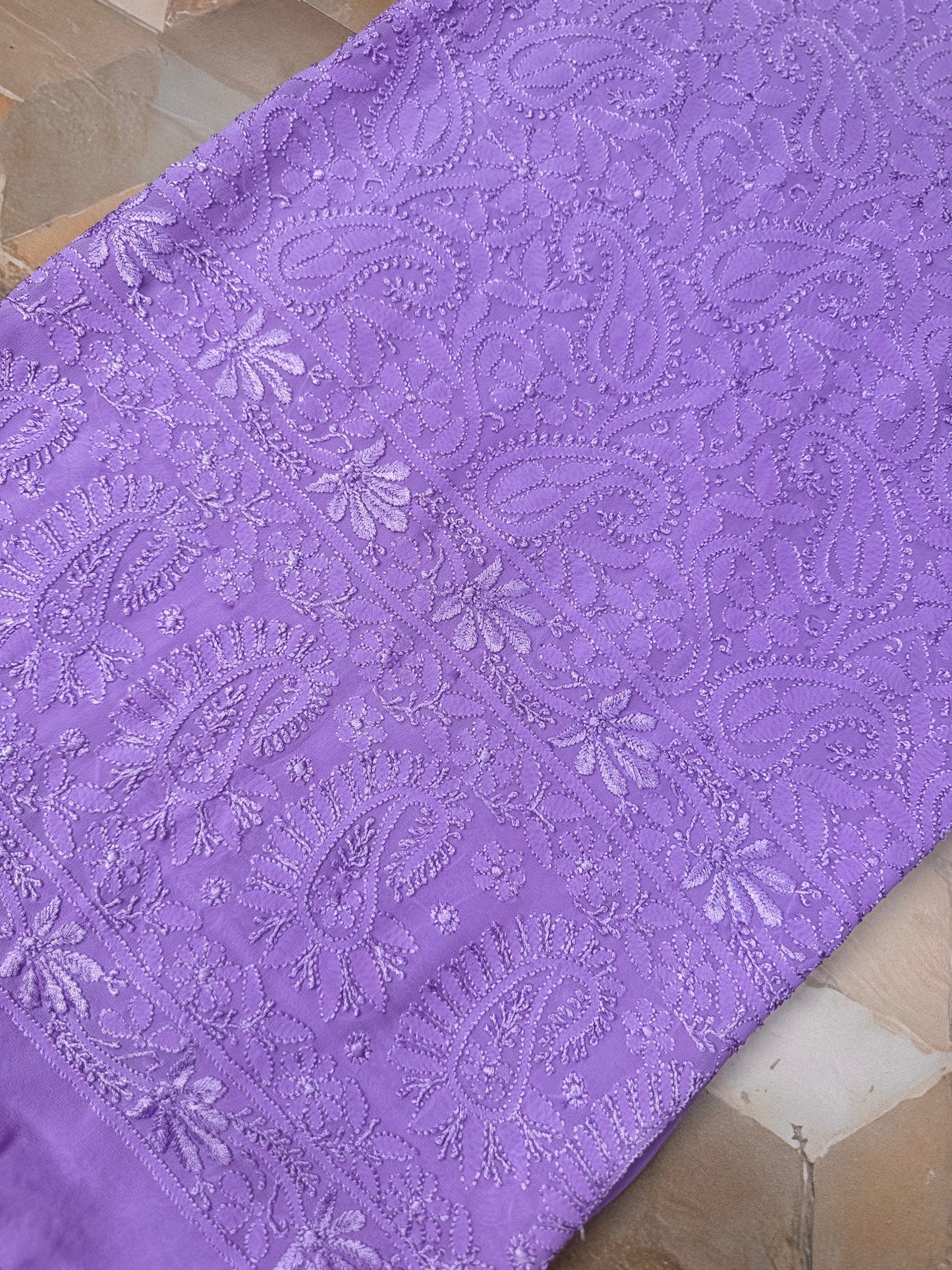 Chiffon Resham Chikankari Shirts