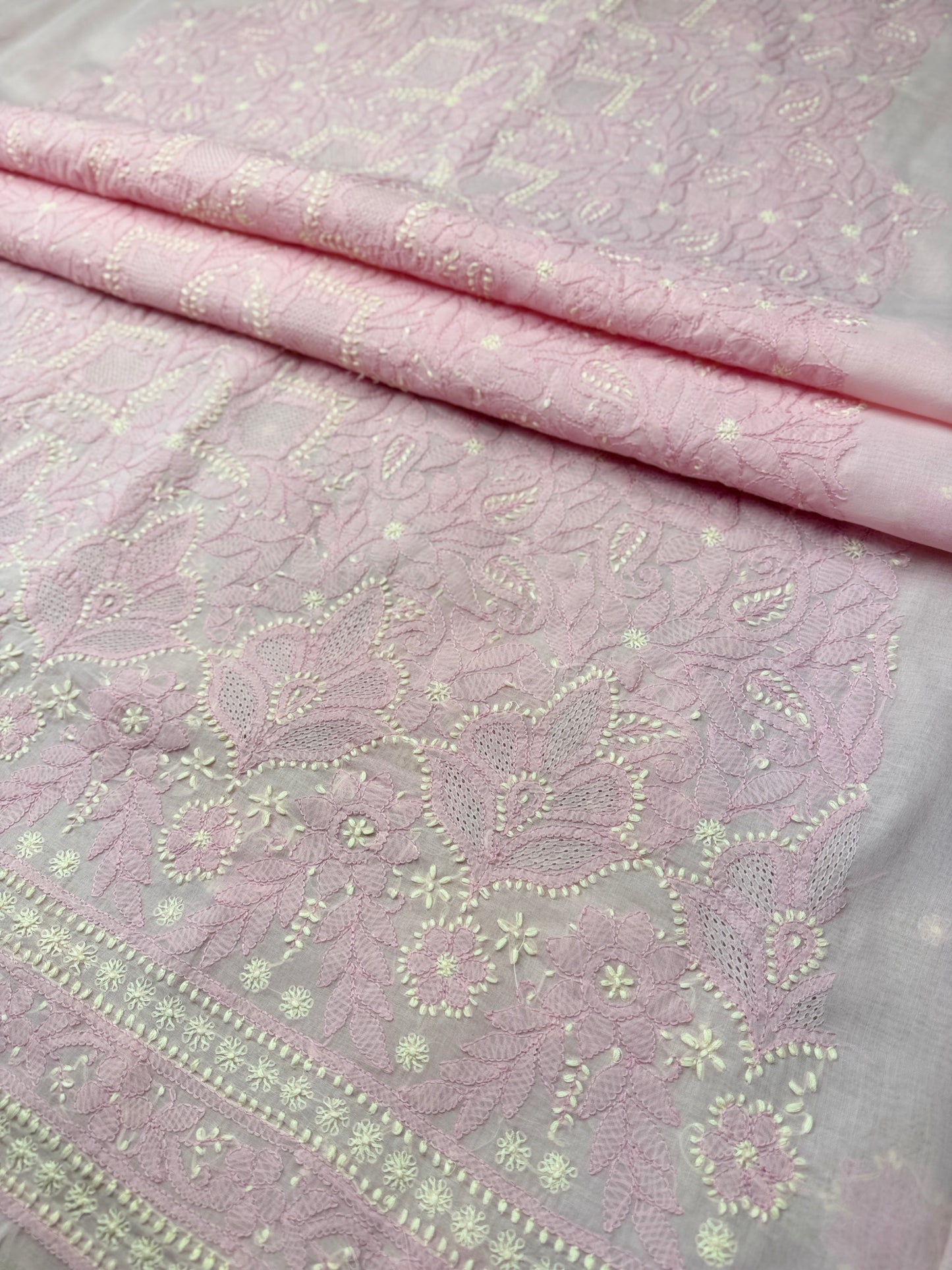 Cotton Handjali Unstitched Shirts