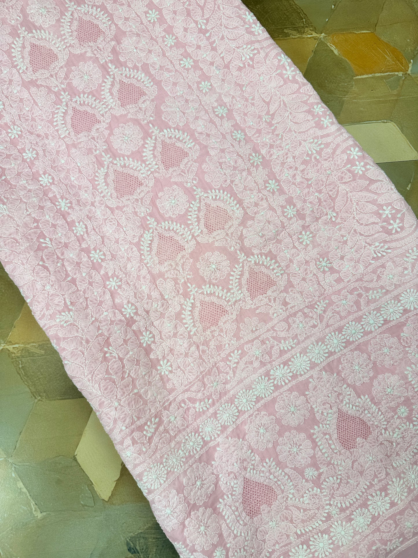 Cotton Handjali Unstitched Shirts