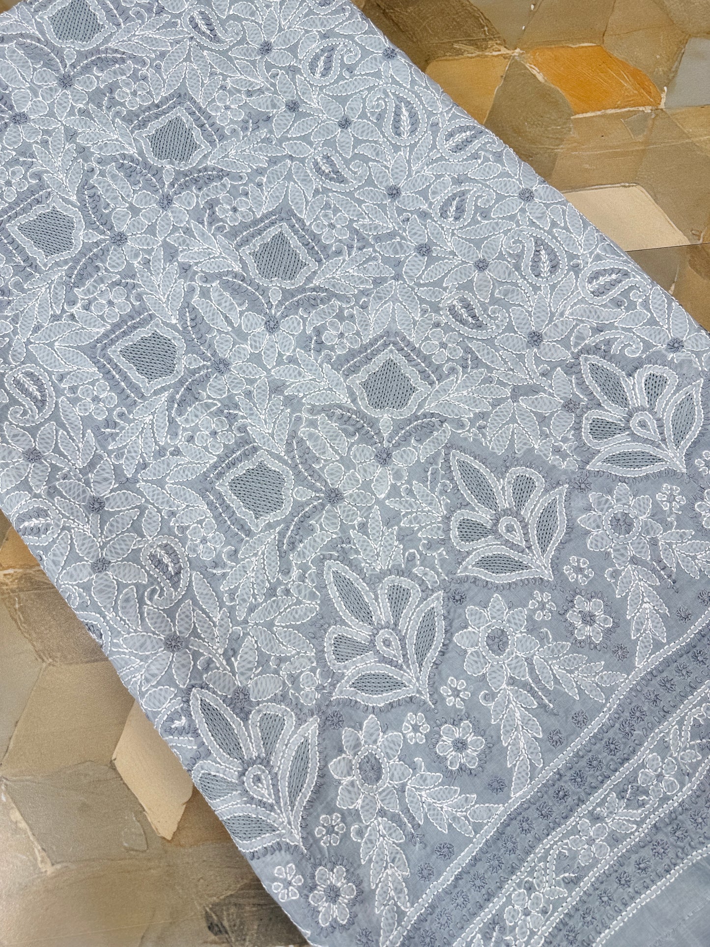 Cotton Handjali Unstitched Shirts