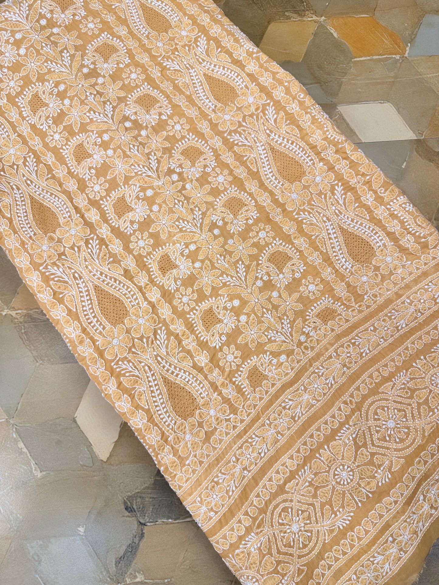 Cotton Handjali Unstitched Shirts