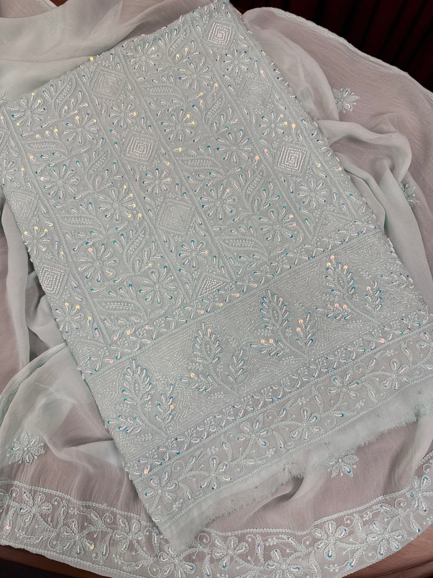 Diva's Pearl Bouquet (Shirt & Dupatta)