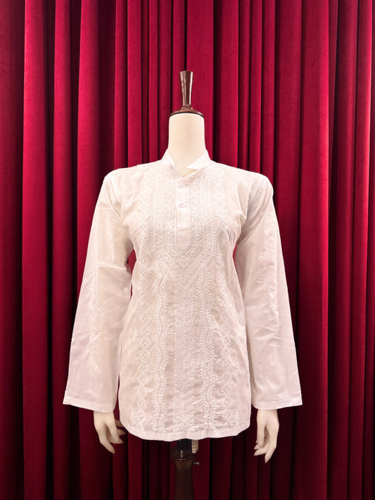 Cotton Short Kurta- Front Panel