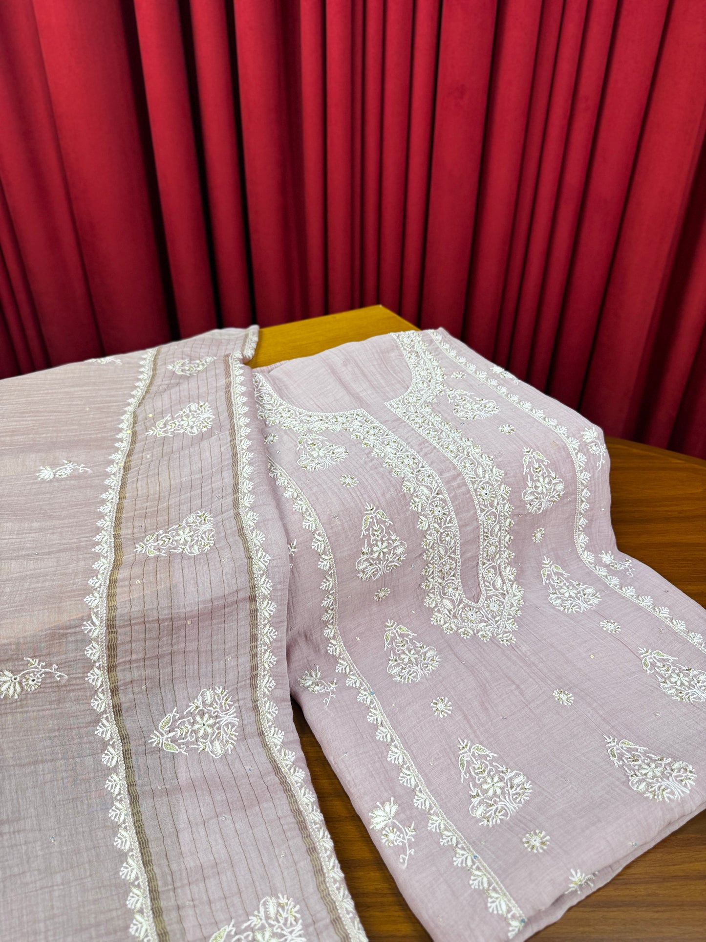 Sundury silk with embellishments
