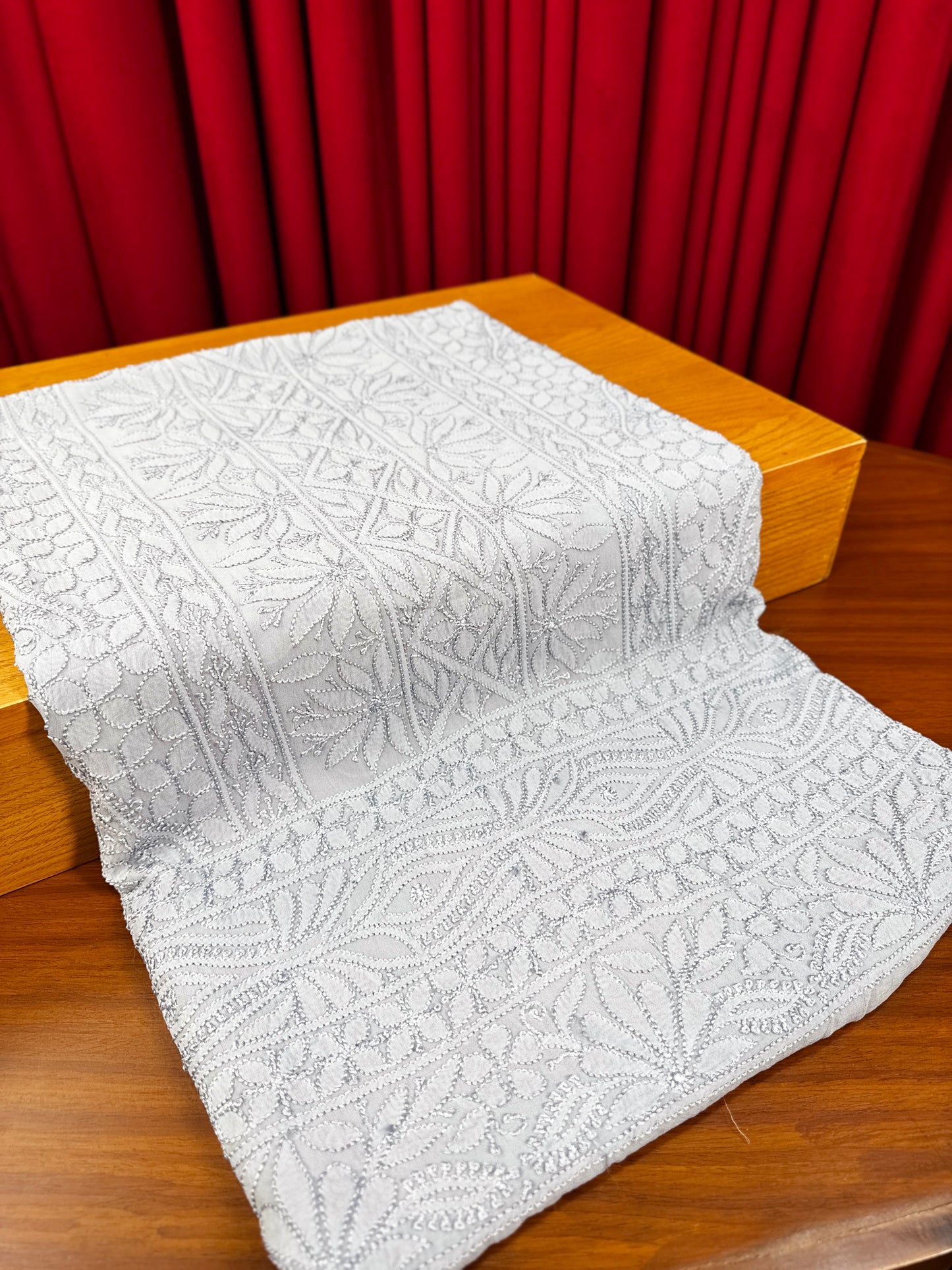 Chiffon Resham Chikankari Shirts