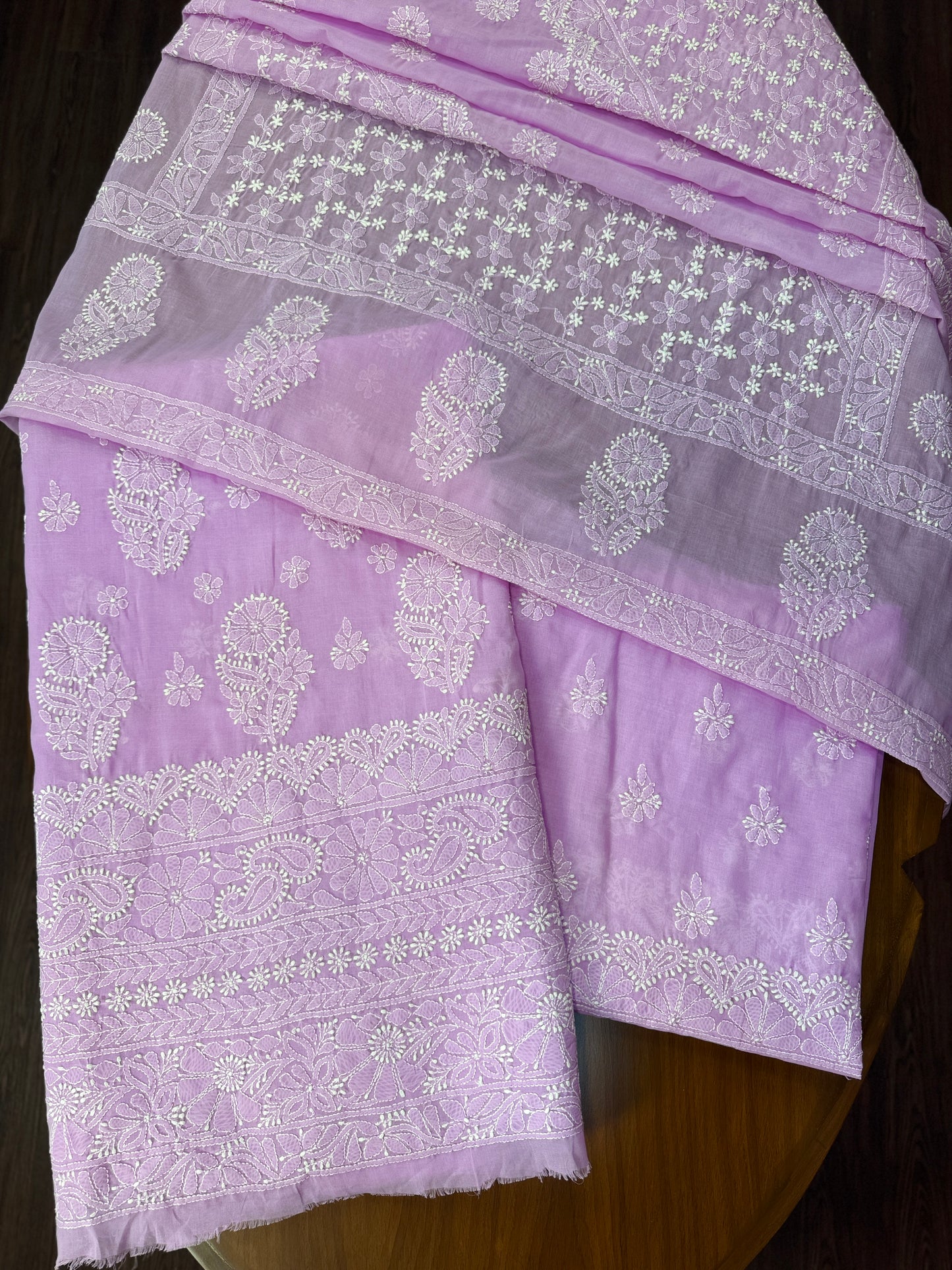 Diva's Cotton Chikankari Three Piece (unstitched)