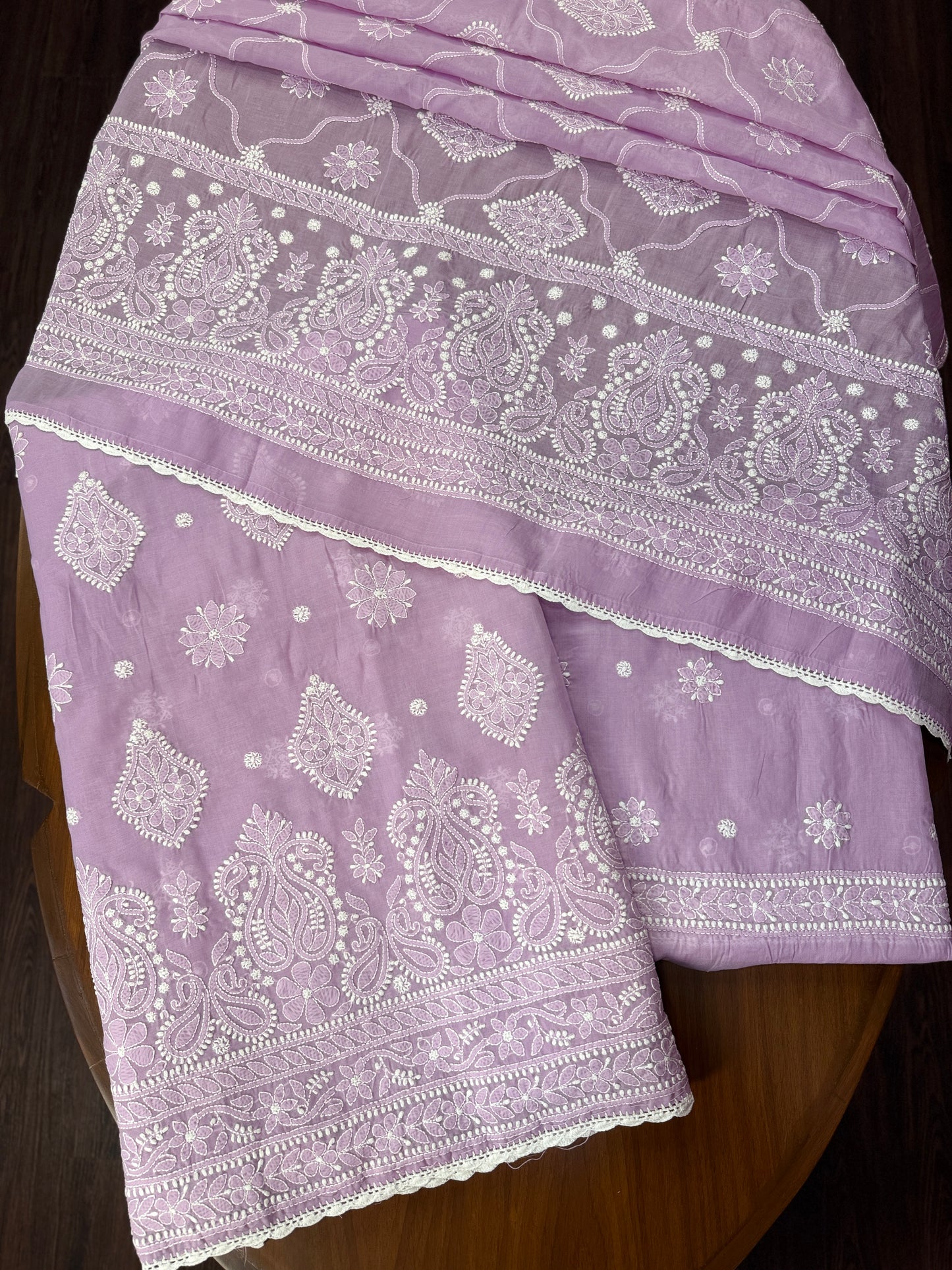 Diva's Cotton Chikankari Three Piece (unstitched)