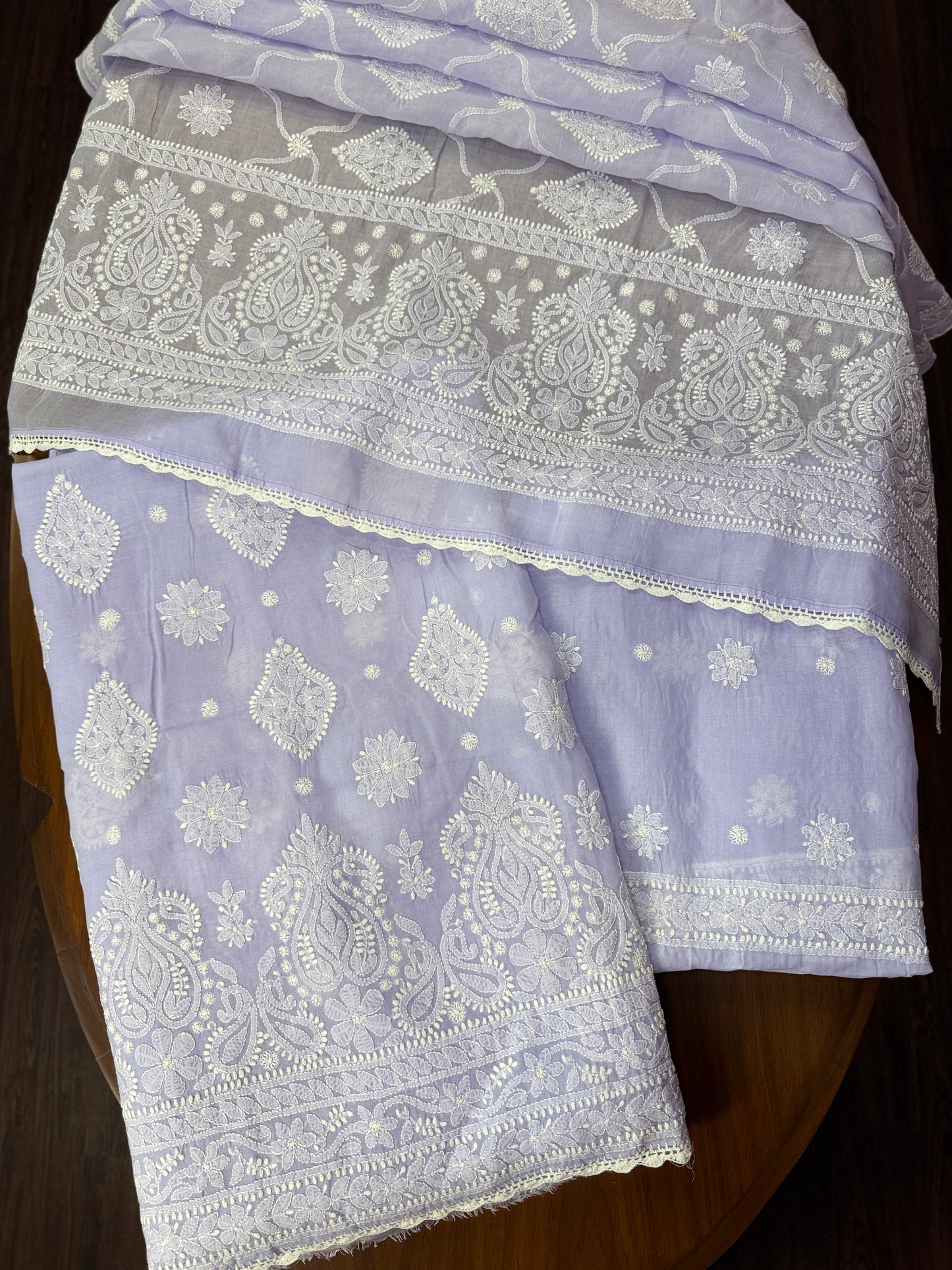 Diva's Cotton Chikankari Three Piece (unstitched)