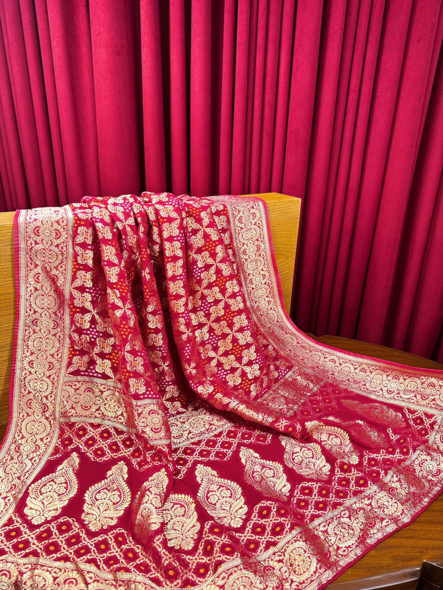 Chiffon Raidana Bandhej Print Dupatta
