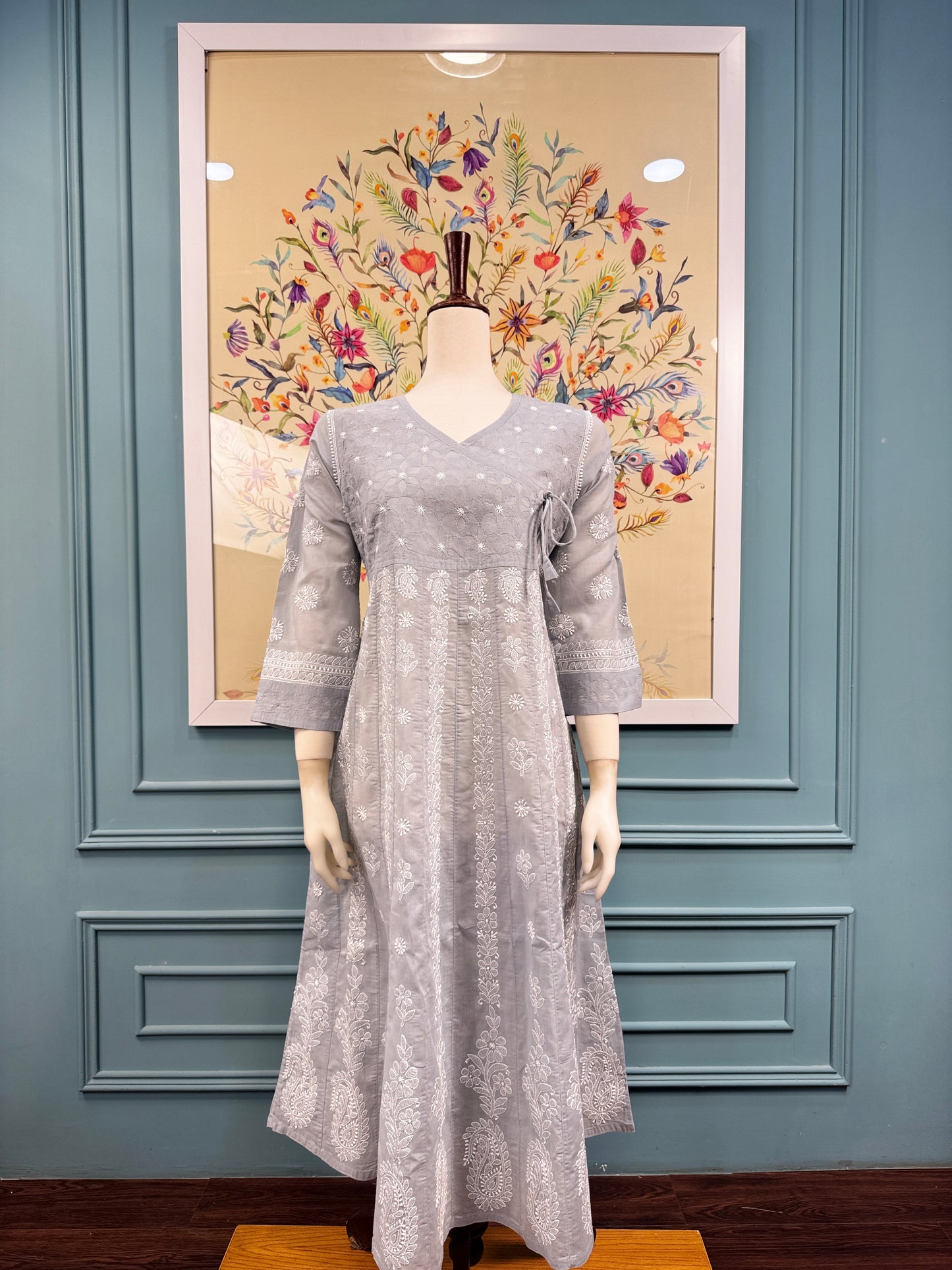 Cotton Chikankari Angrakhas