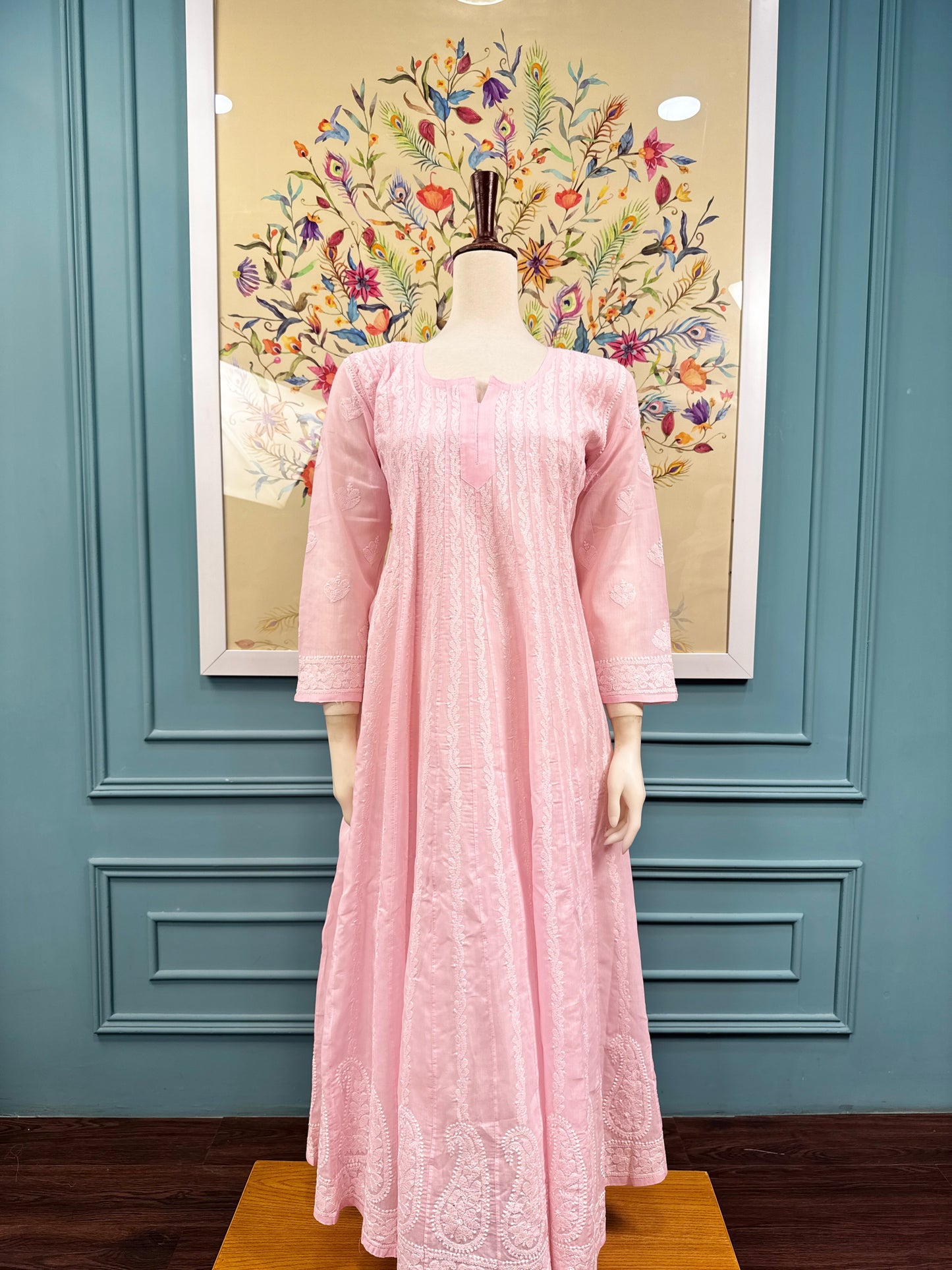 Cotton Chikankari Anarkalis