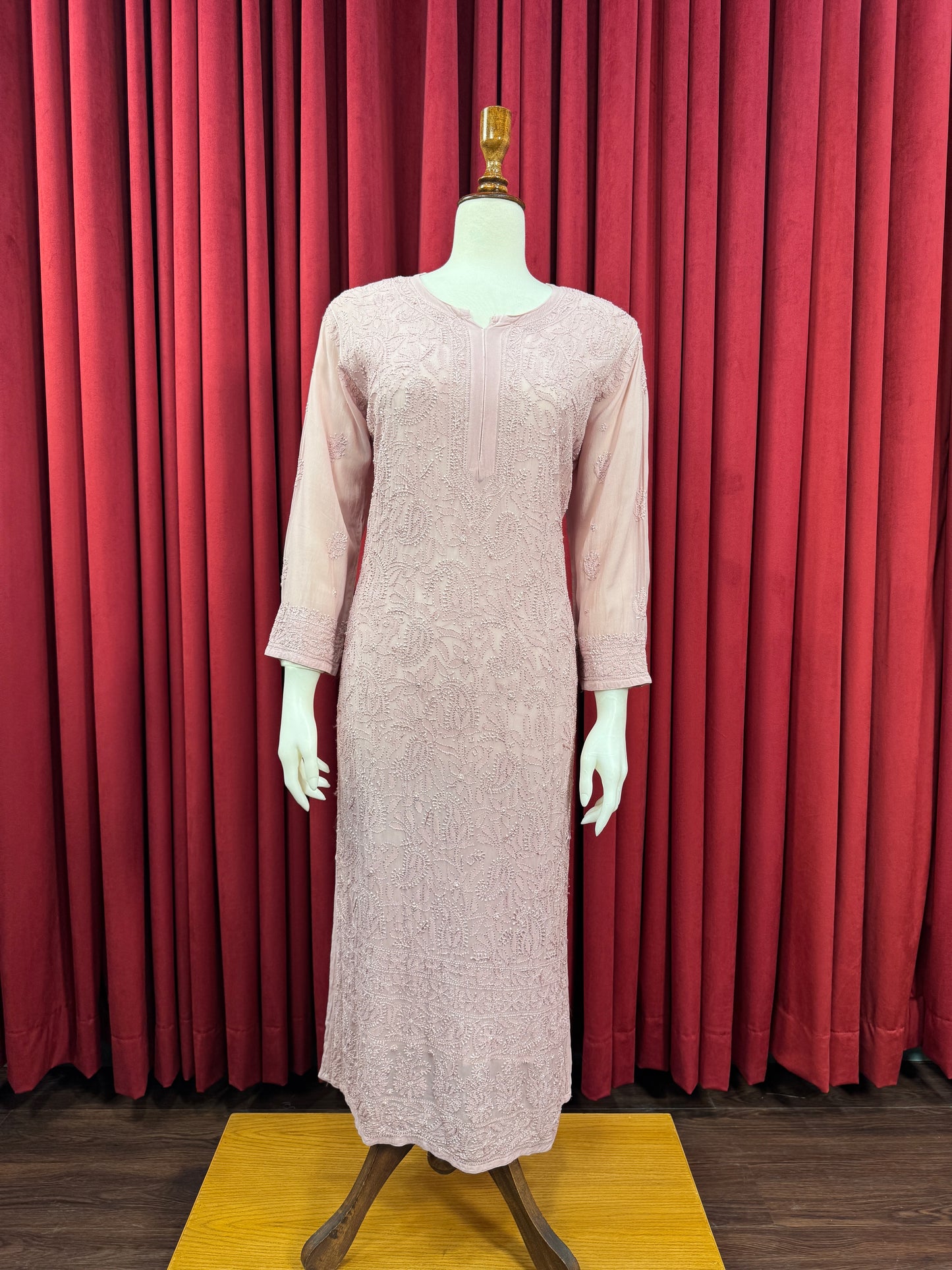 Chiffon Resham Chikankari Kurta