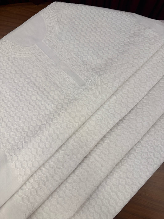Unstitched Unisex Chikankari Kurtas