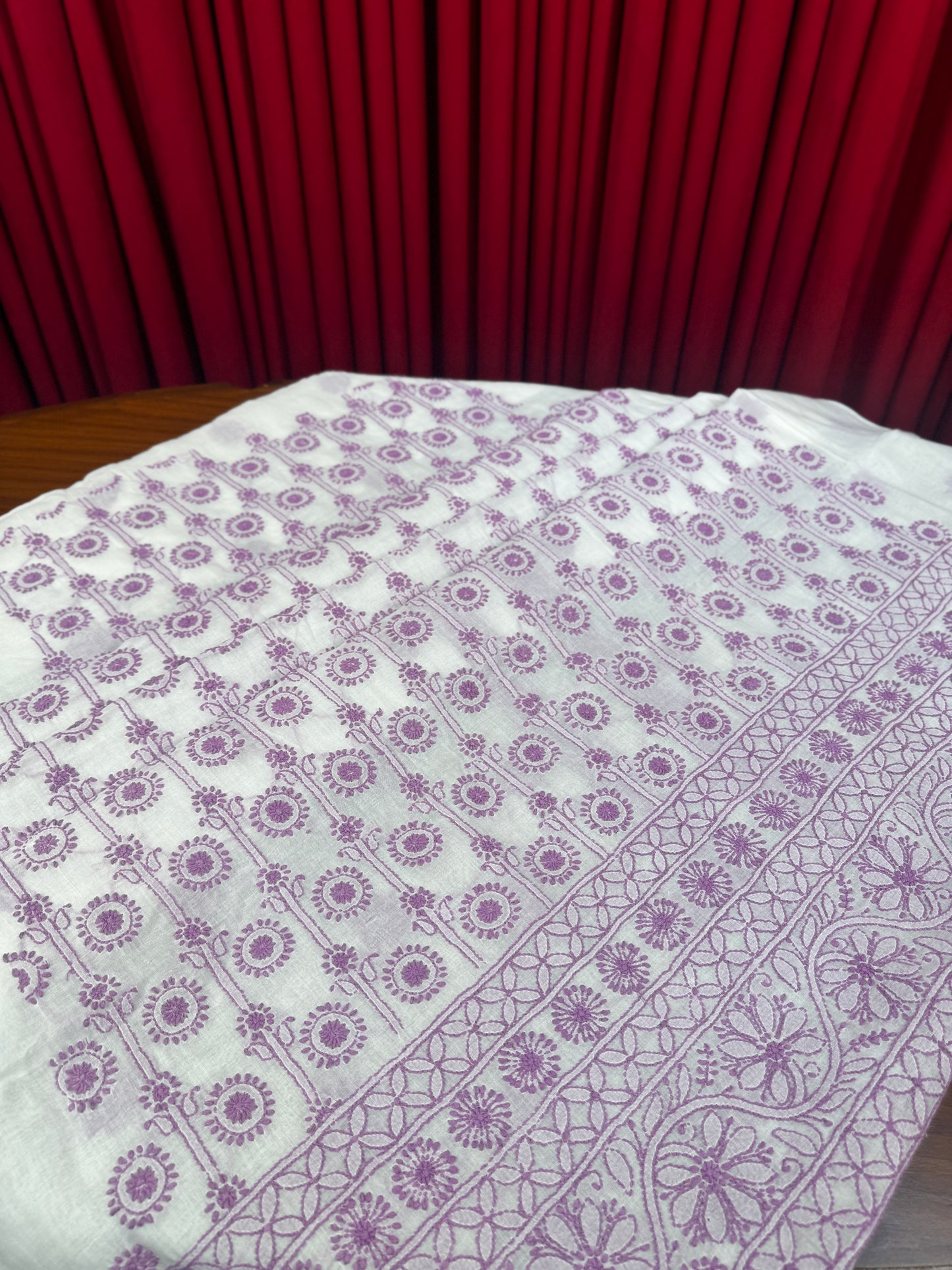Cotton Chikankari Unstitched Shirt